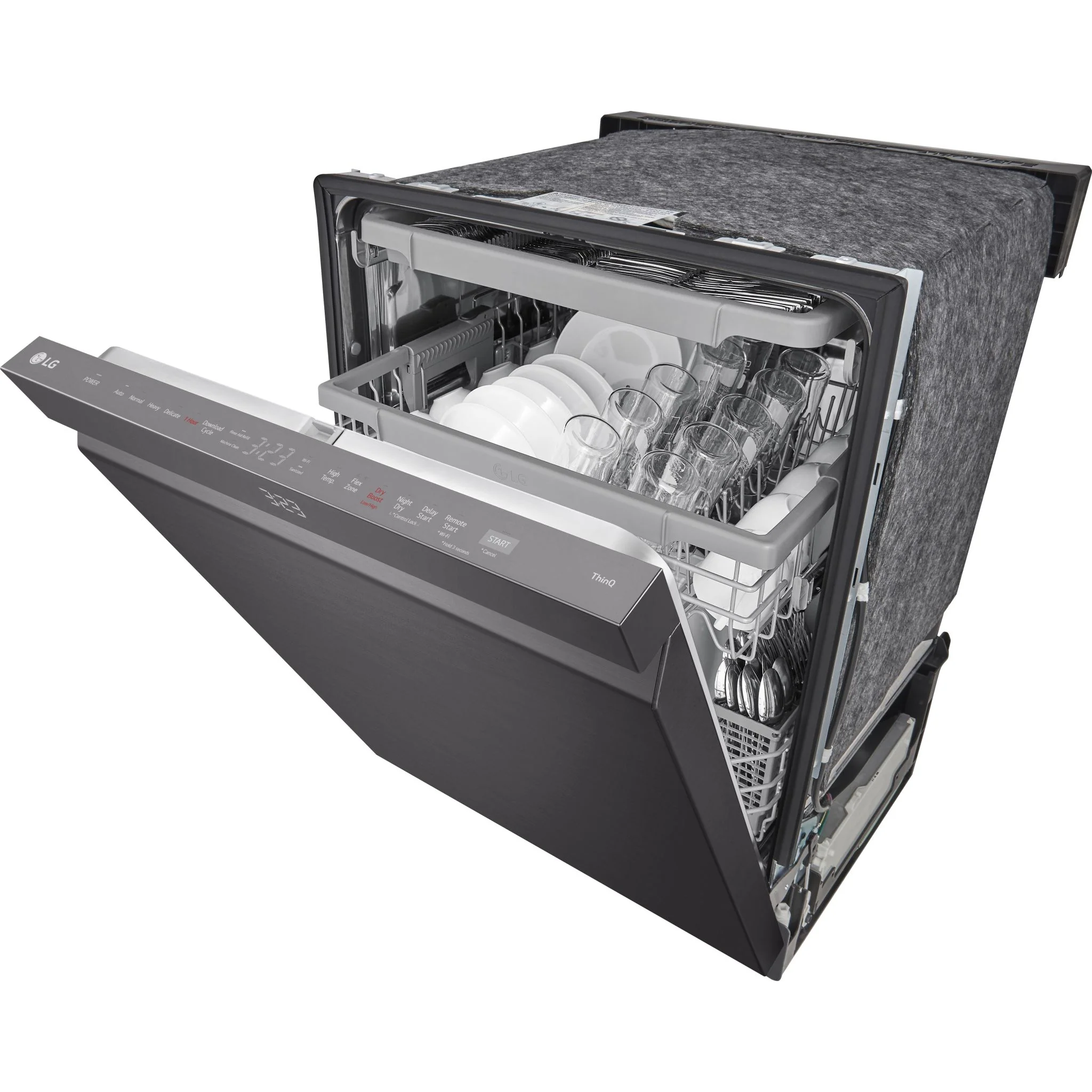 LG Smart Top Control Dishwasher with QuadWash Pro and 1-hour Wash & Dry - Black Stainless (LDPH5554D) - Image 8