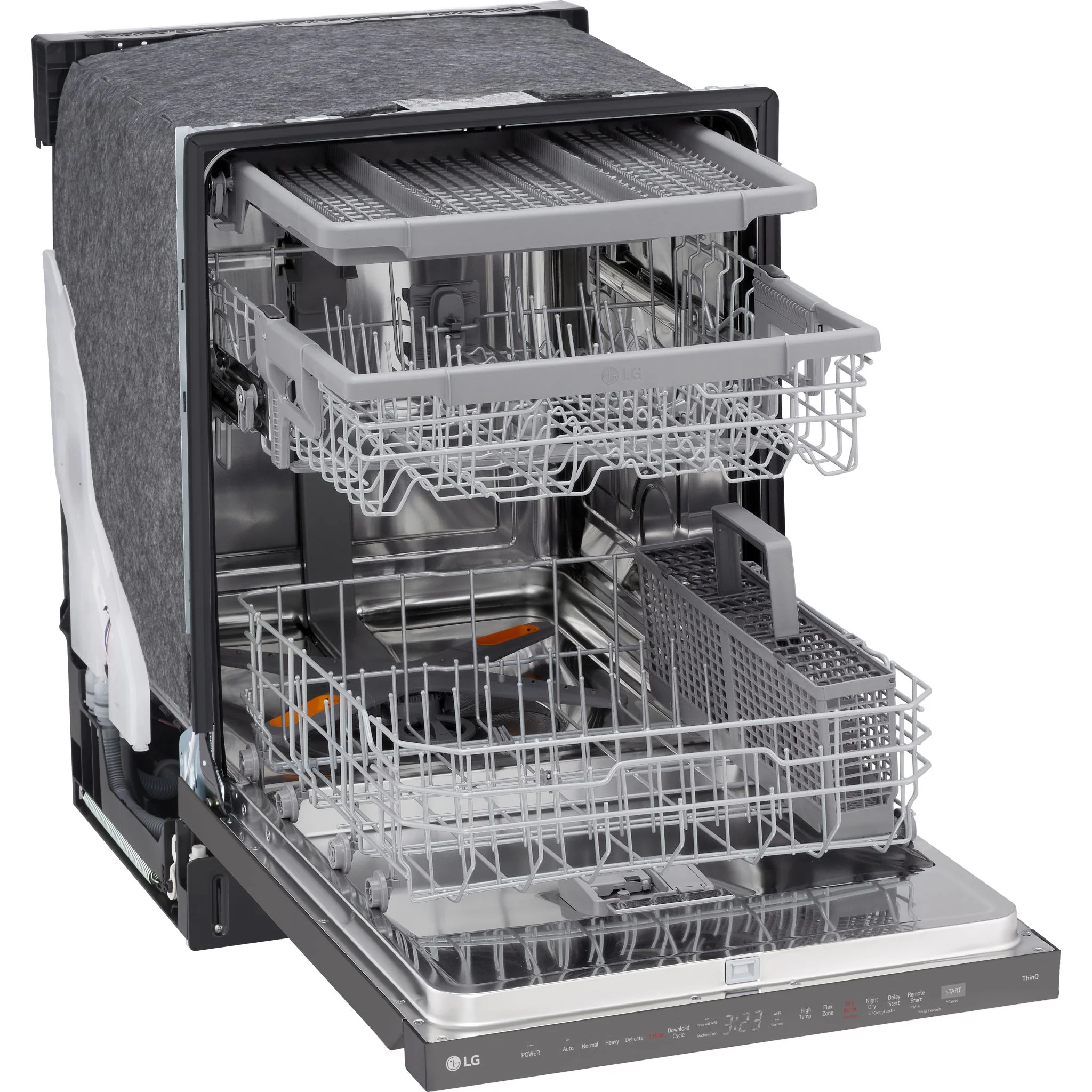 LG Smart Top Control Dishwasher with QuadWash Pro and 1-hour Wash & Dry - Black Stainless (LDPH5554D) - Image 9