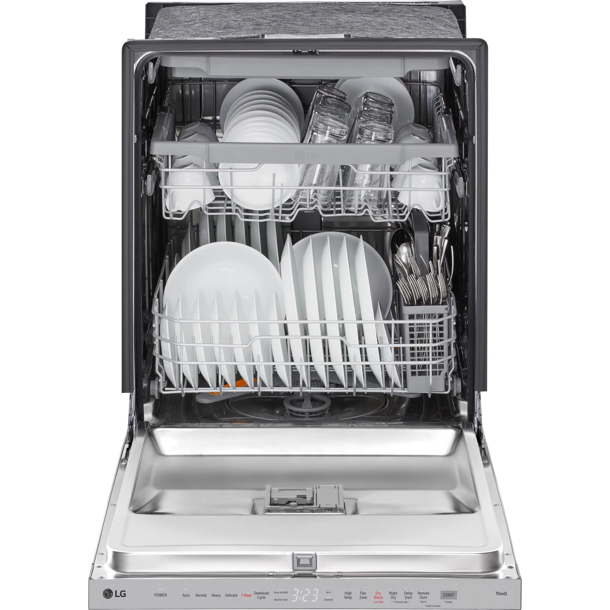 LG Smart Top Control Dishwasher with QuadWash Pro and 1-hour Wash & Dry - Smudge Resistant Stainless Steel (LDPH5554S) - Image 3