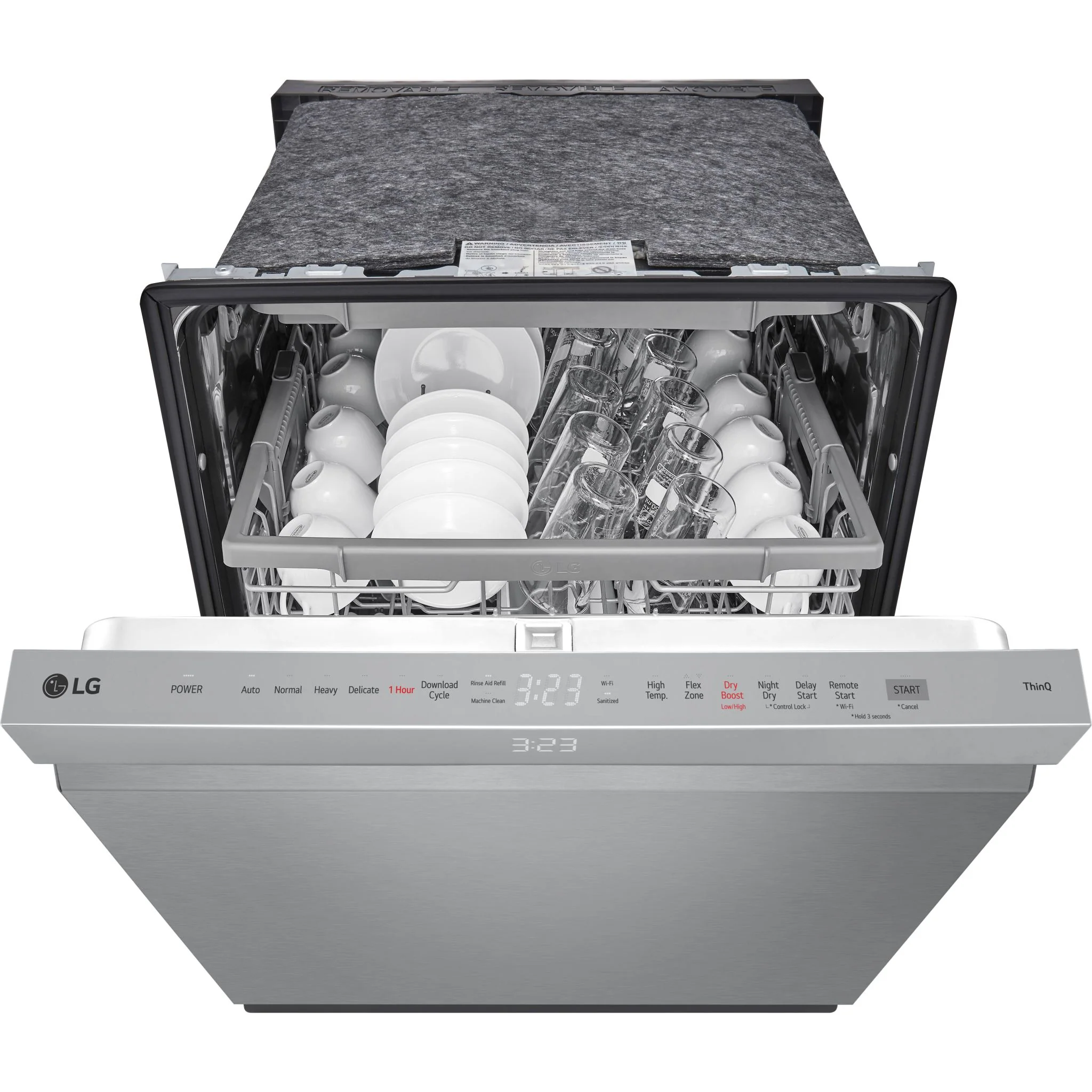 LG Smart Top Control Dishwasher with QuadWash Pro and 1-hour Wash & Dry - Smudge Resistant Stainless Steel (LDPH5554S) - Image 4