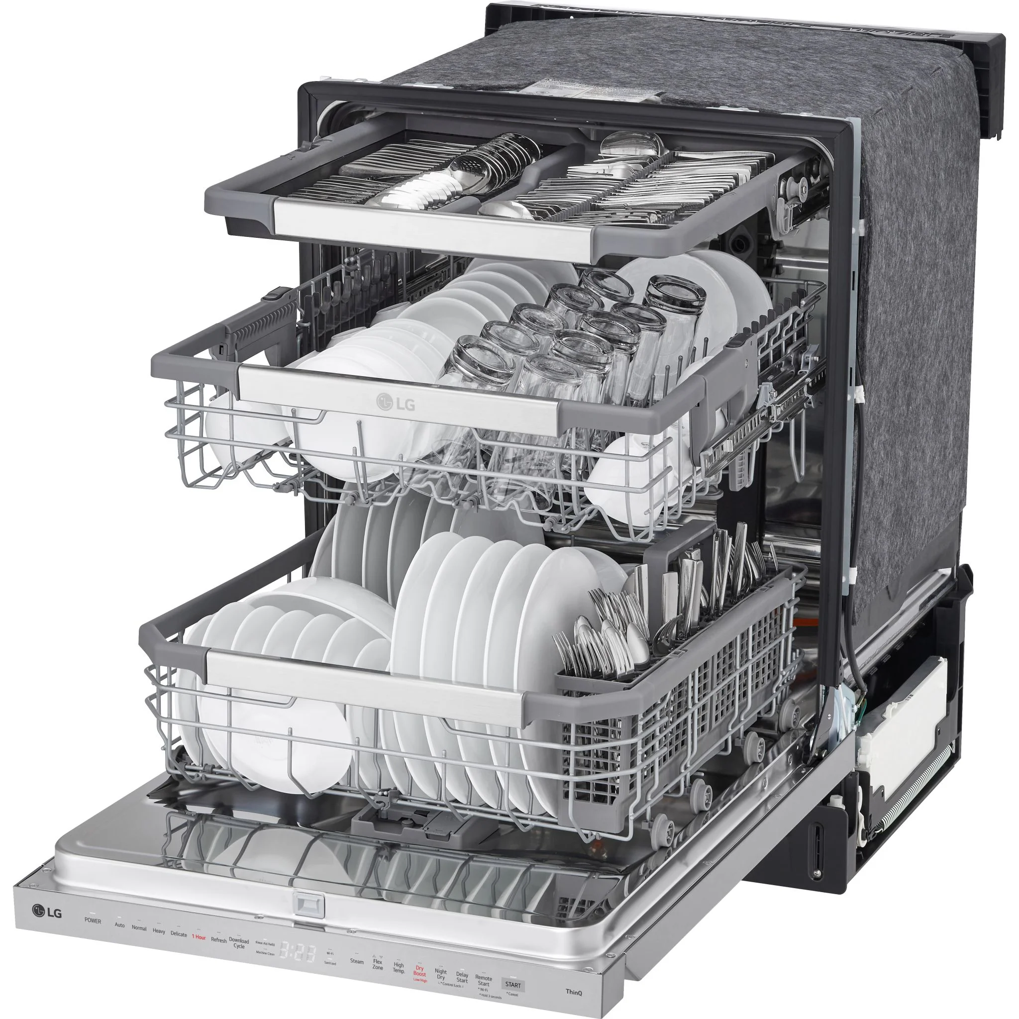 LG Smart Top Control Dishwasher with QuadWash Pro and 1-hour Wash & Dry - Smudge Resistant Stainless Steel (LDPH6762S) - Image 10