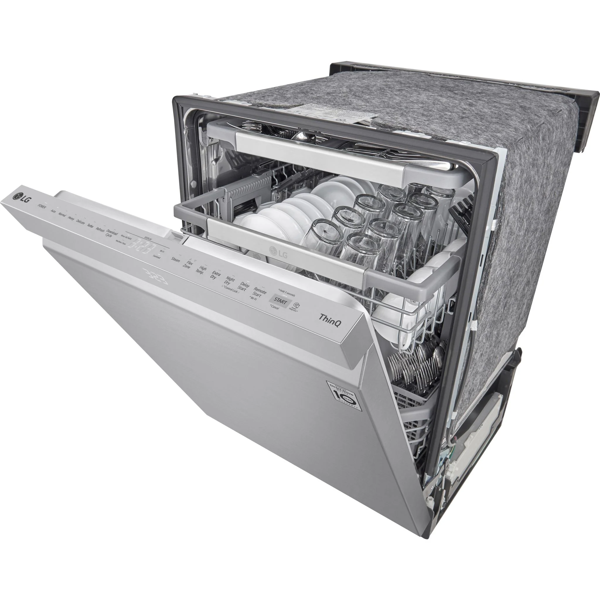 LG Smart Top Control Dishwasher with QuadWash Pro and 1-hour Wash & Dry - Smudge Resistant Stainless Steel (LDPH6762S) - Image 12