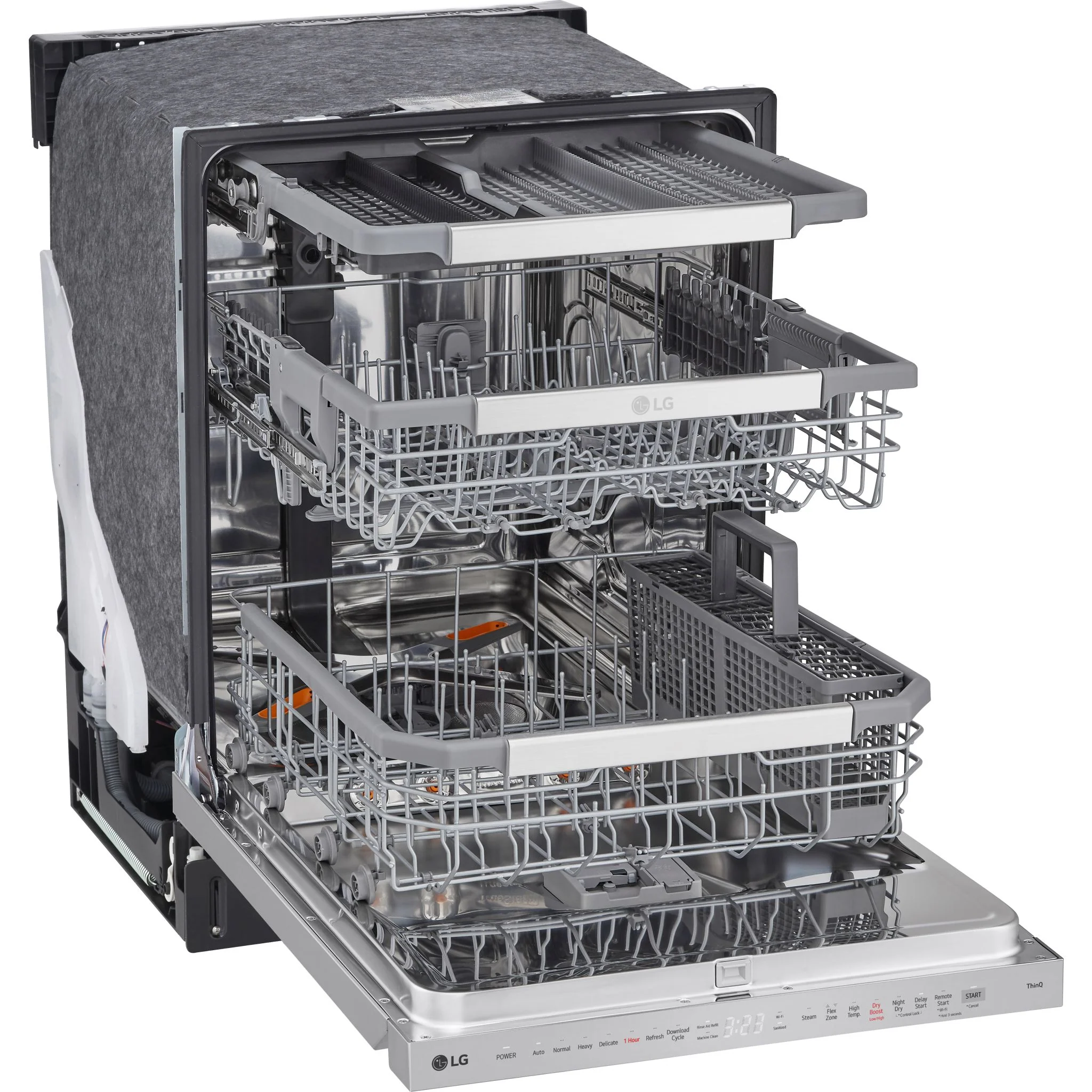 LG Smart Top Control Dishwasher with QuadWash Pro and 1-hour Wash & Dry - Smudge Resistant Stainless Steel (LDPH6762S) - Image 7