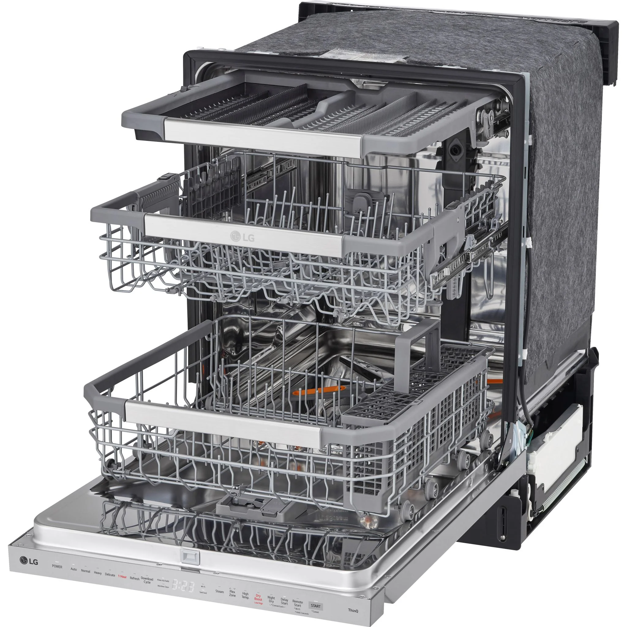 LG Smart Top Control Dishwasher with QuadWash Pro and 1-hour Wash & Dry - Smudge Resistant Stainless Steel (LDPH6762S) - Image 9