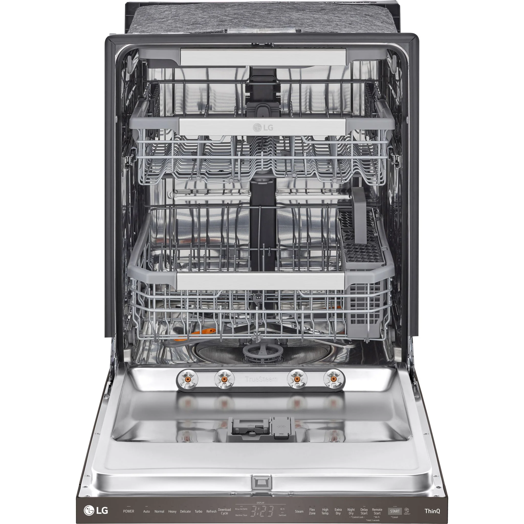 LG Smart Top Control Dishwasher with QuadWash™ Pro, TrueSteam® and Dynamic Dry - Black Stainless (LDPS6762D) - Image 2