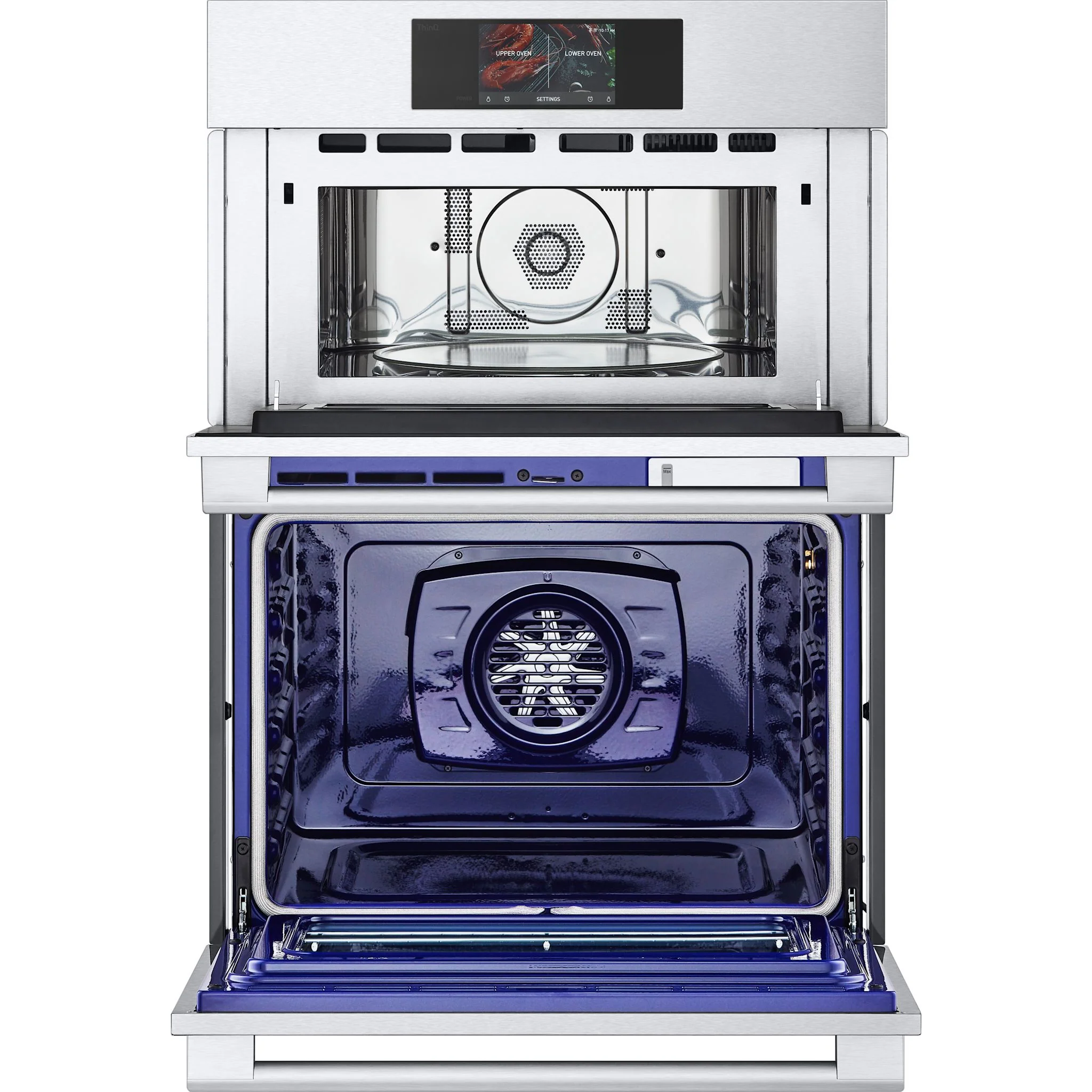 LG Studio 1.7/4.7 cu. ft. Combination Double Wall Oven with Air Fry - Stainless (WCES6428F) - Image 12