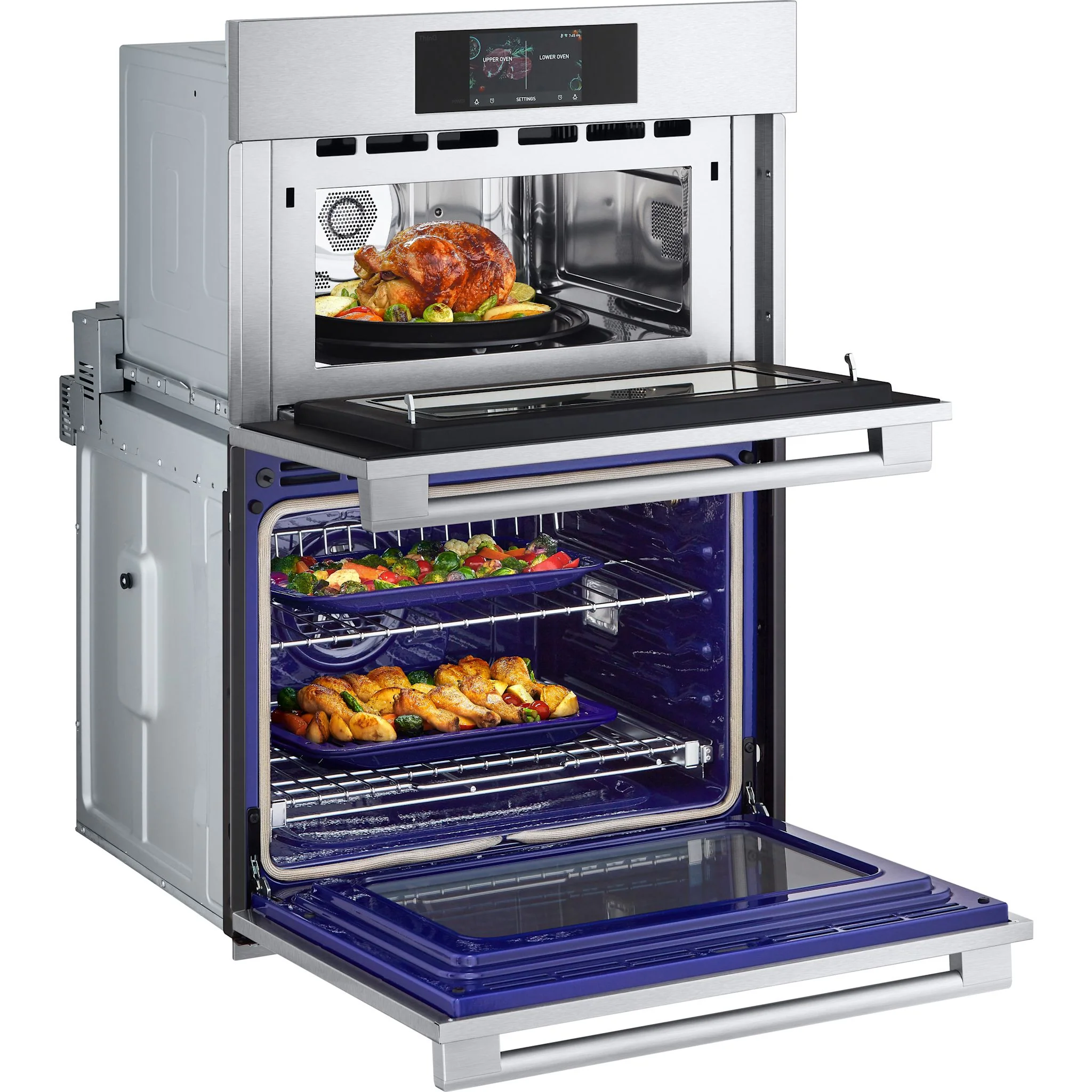 LG Studio 1.7/4.7 cu. ft. Combination Double Wall Oven with Air Fry - Stainless (WCES6428F) - Image 16