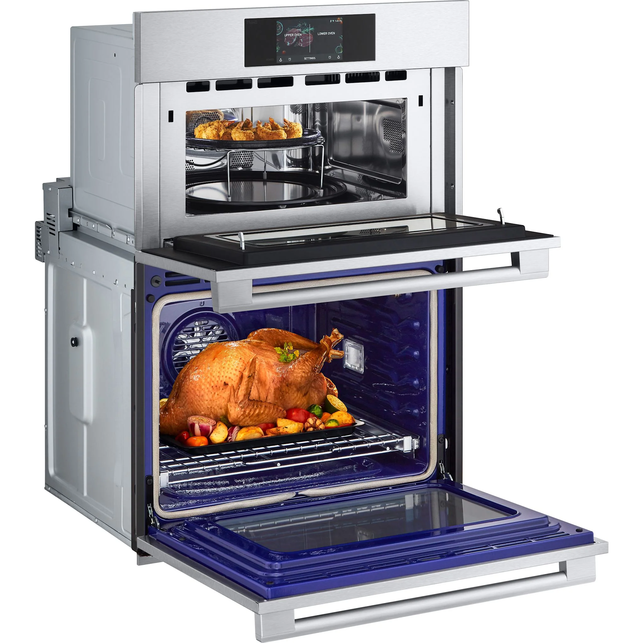 LG Studio 1.7/4.7 cu. ft. Combination Double Wall Oven with Air Fry - Stainless (WCES6428F) - Image 18