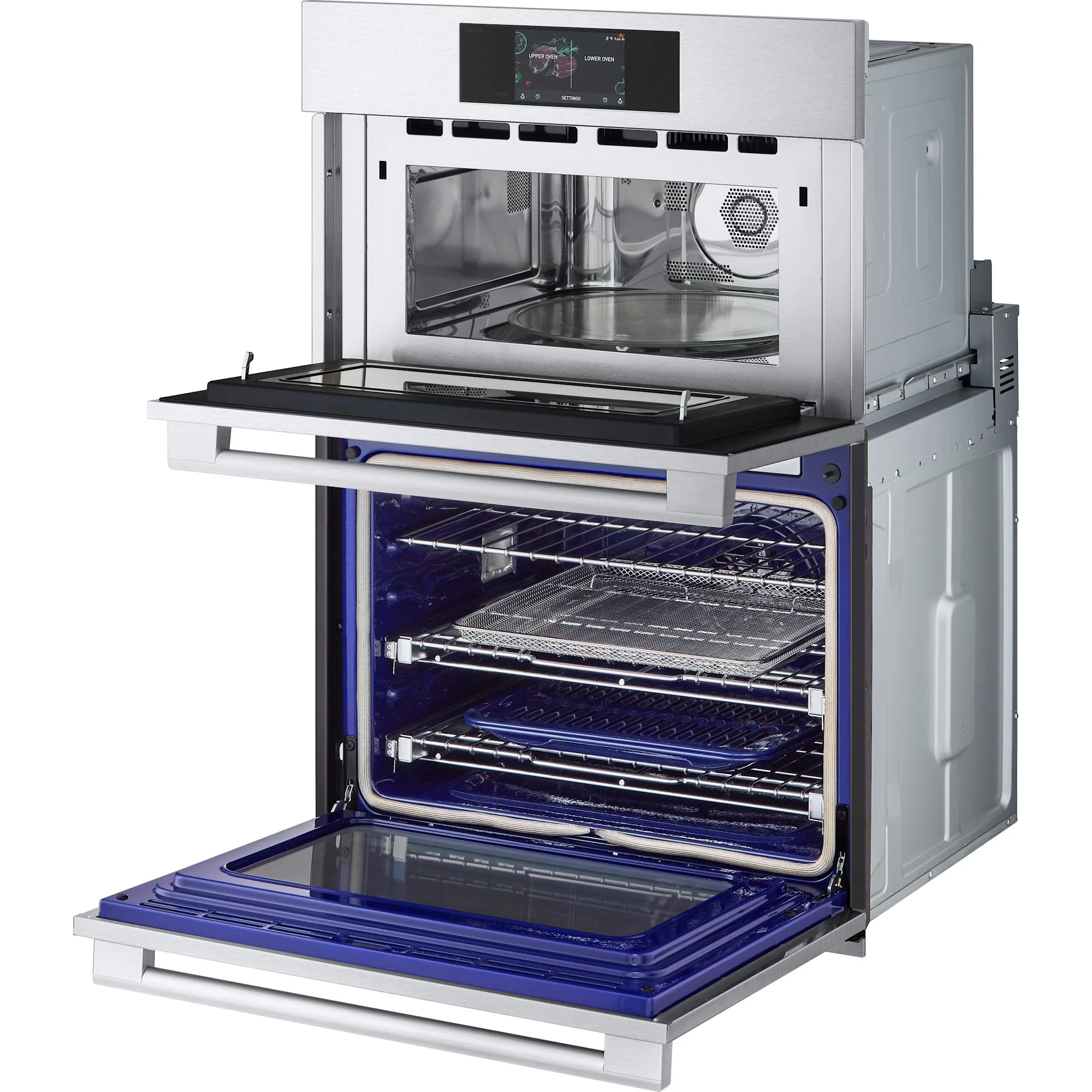 LG Studio 1.7/4.7 cu. ft. Combination Double Wall Oven with Air Fry - Stainless (WCES6428F) - Image 7