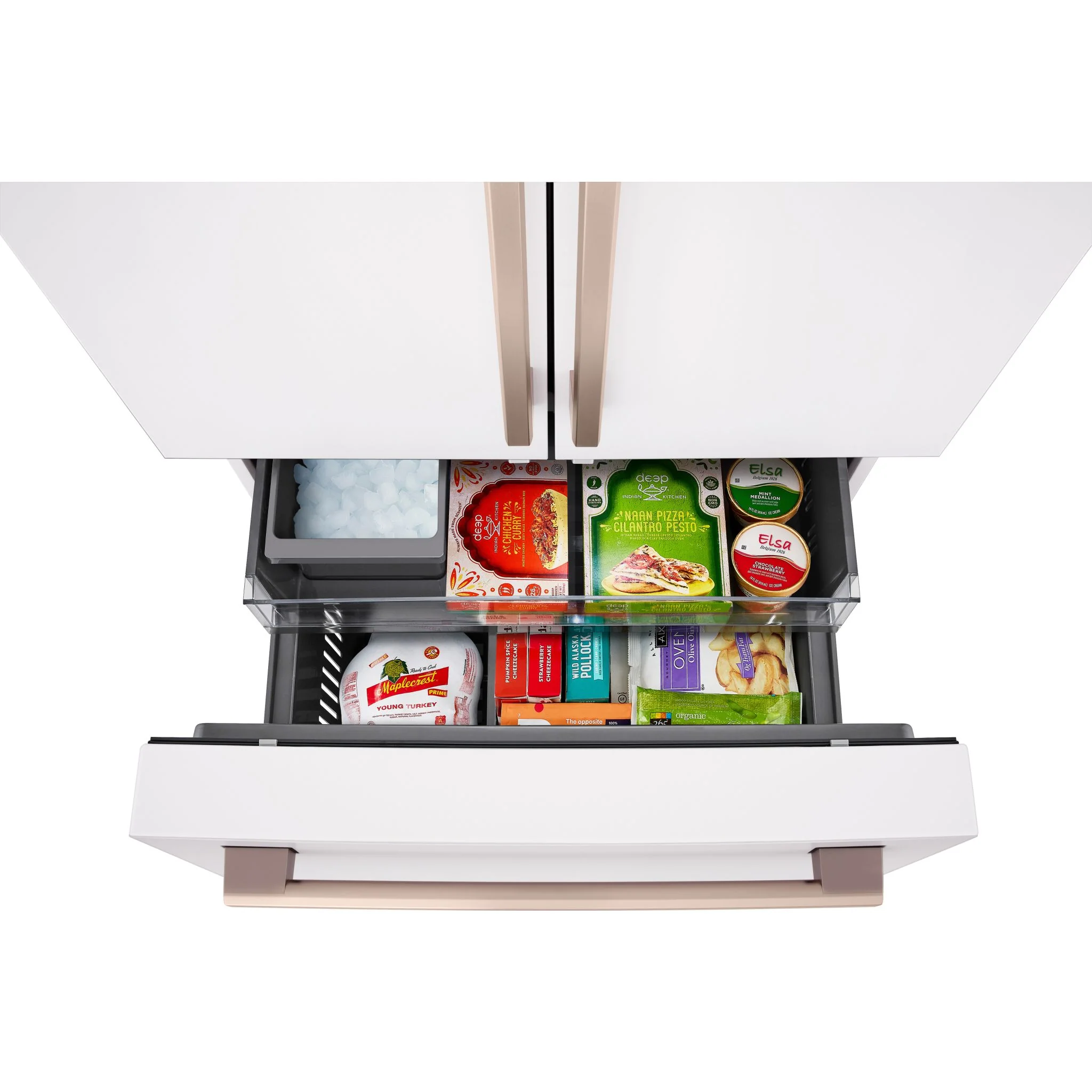 LG Studio 27 cu. ft. French 3-Door Counter-Depth MAX™ Refrigerator with Internal Water Dispenser - Essence White (SRFB27W3) - Image 11