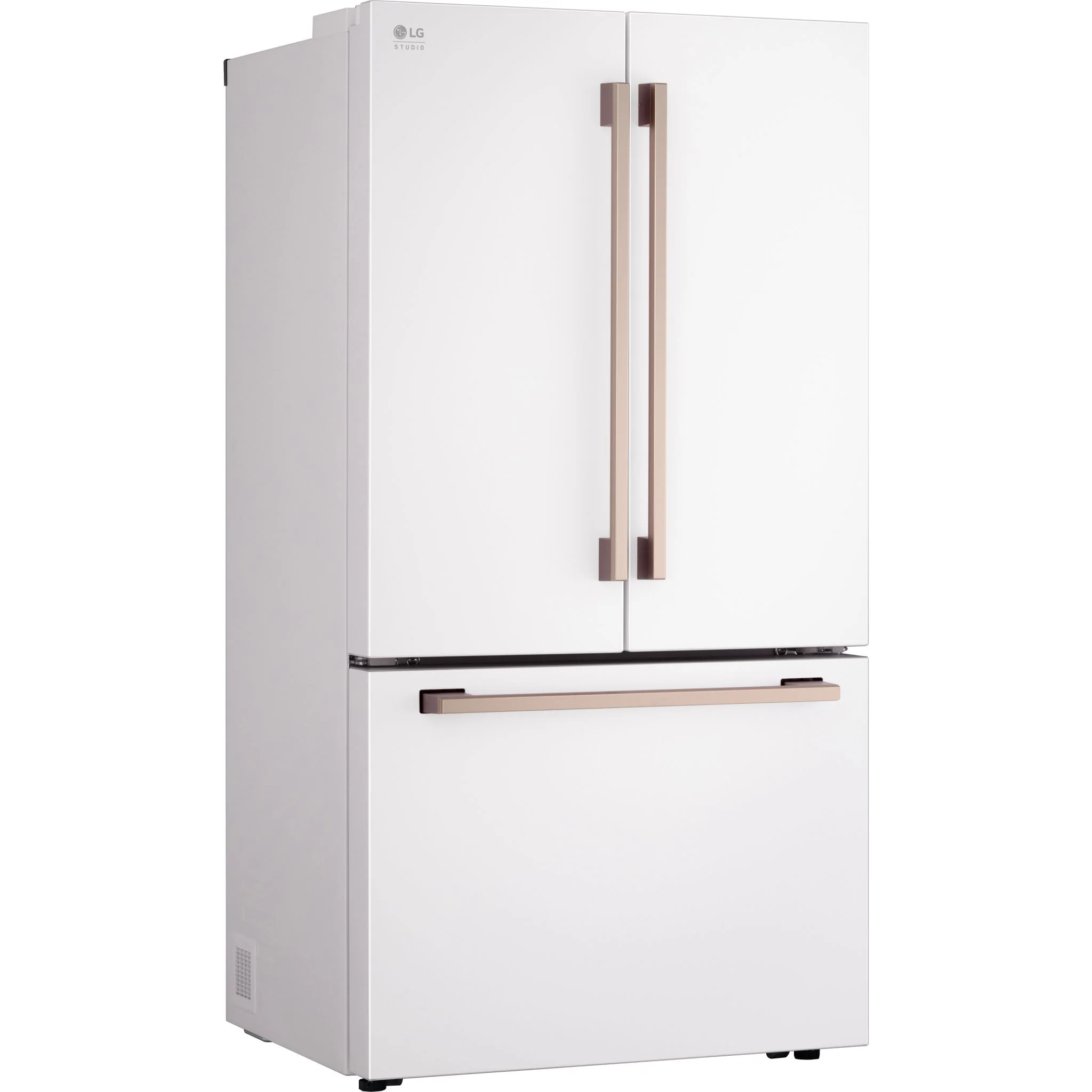 LG Studio 27 cu. ft. French 3-Door Counter-Depth MAX™ Refrigerator with Internal Water Dispenser - Essence White (SRFB27W3) - Image 2