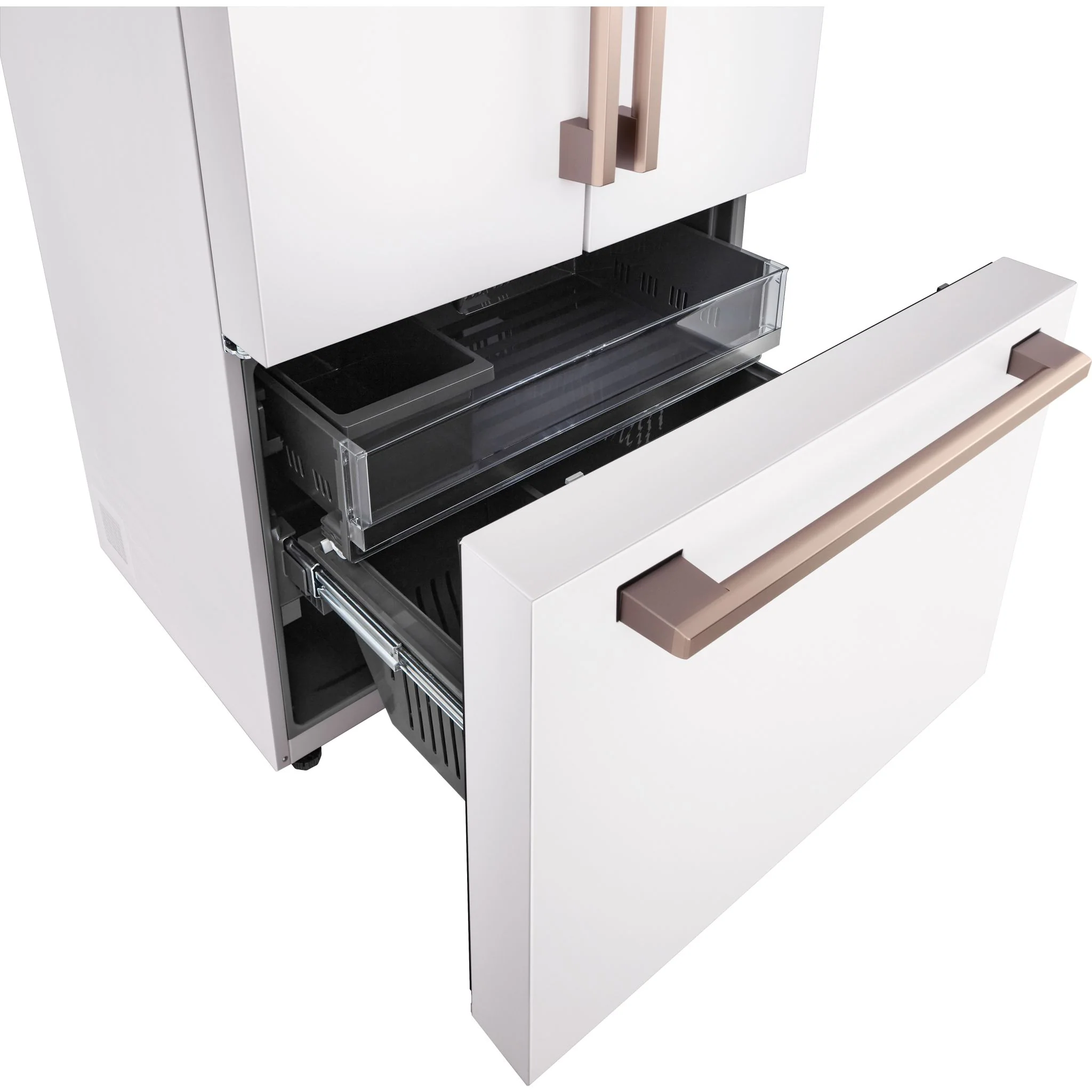 LG Studio 27 cu. ft. French 3-Door Counter-Depth MAX™ Refrigerator with Internal Water Dispenser - Essence White (SRFB27W3) - Image 8