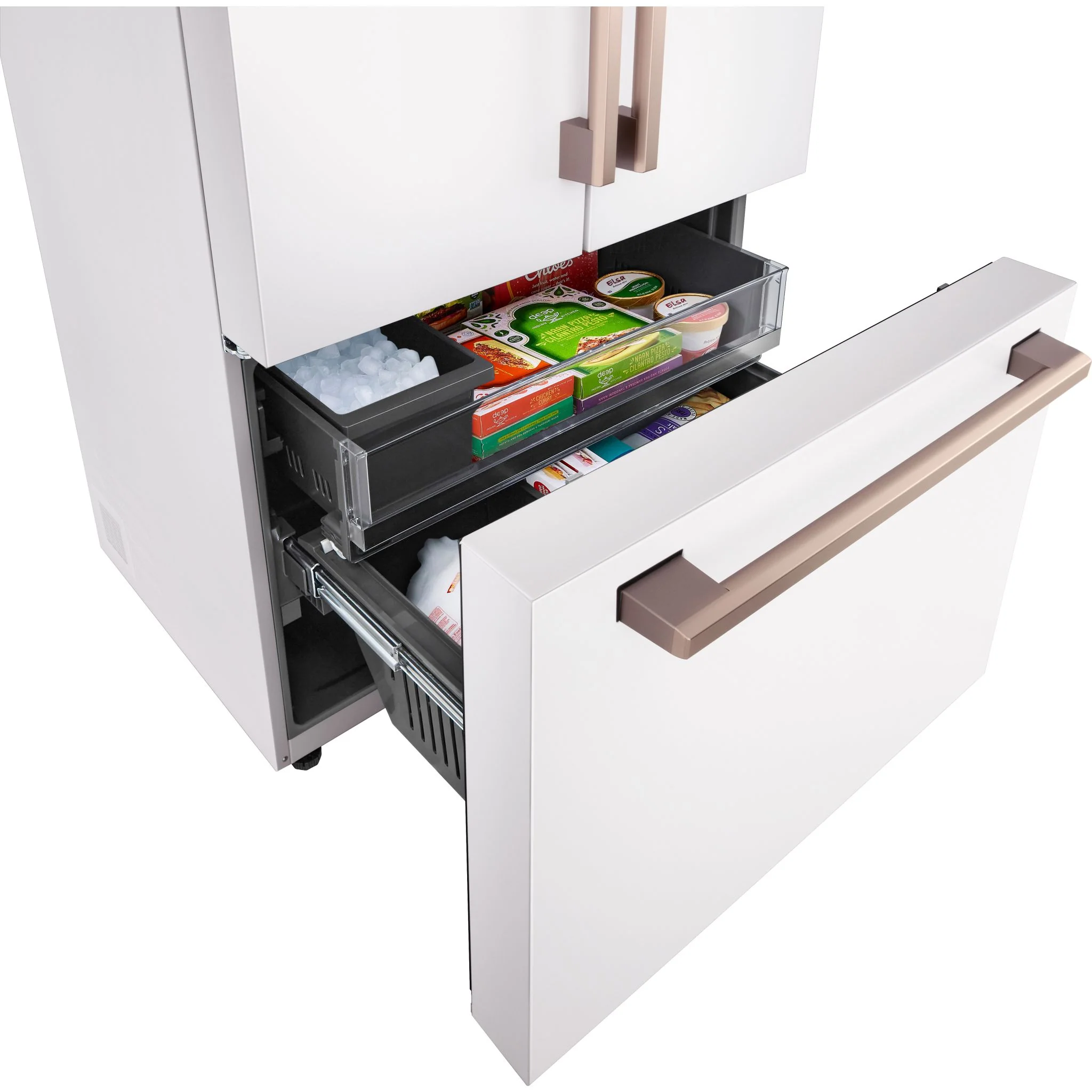 LG Studio 27 cu. ft. French 3-Door Counter-Depth MAX™ Refrigerator with Internal Water Dispenser - Essence White (SRFB27W3) - Image 9