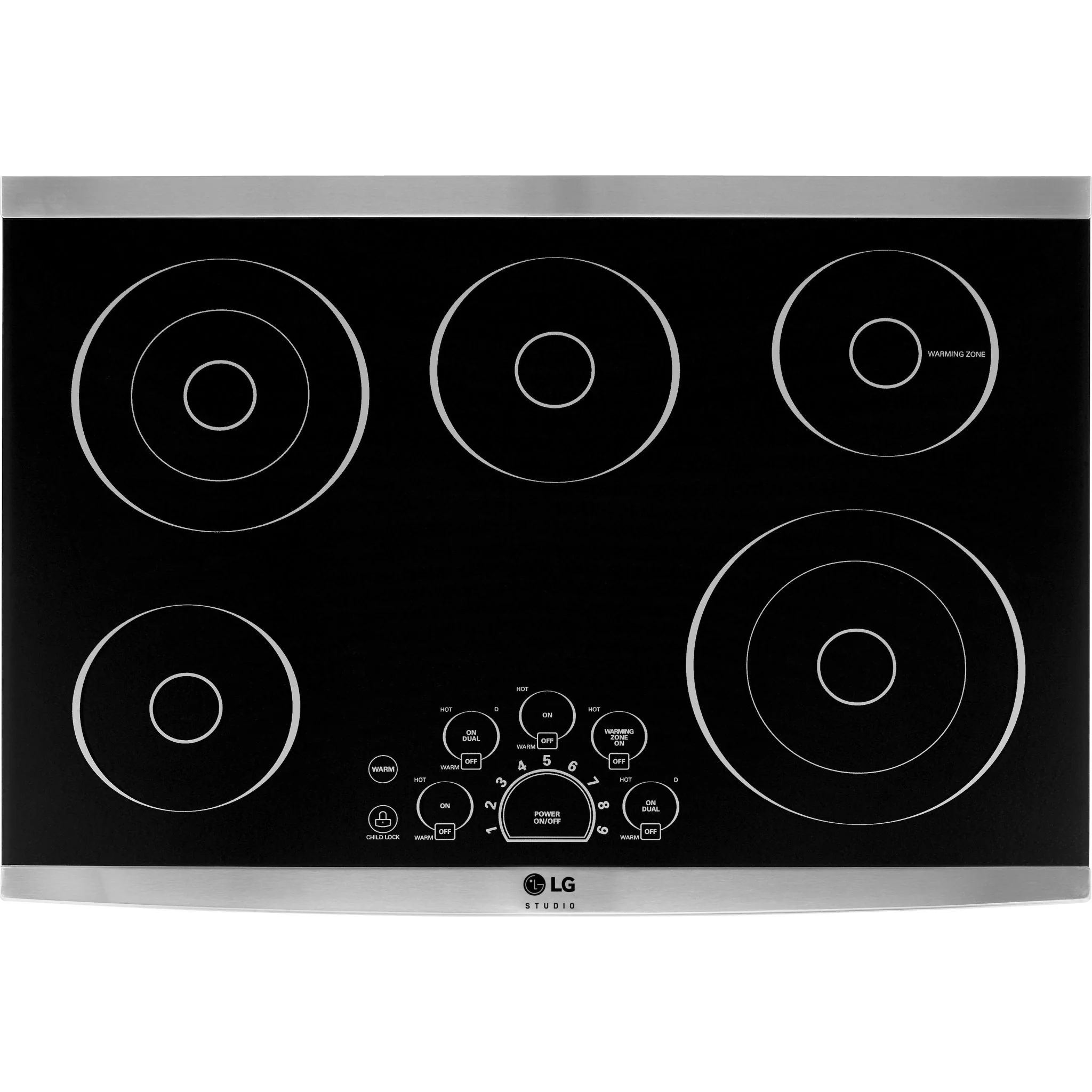 LG Studio 30” Electric Cooktop - Stainless (LSCE305ST) - Image 2