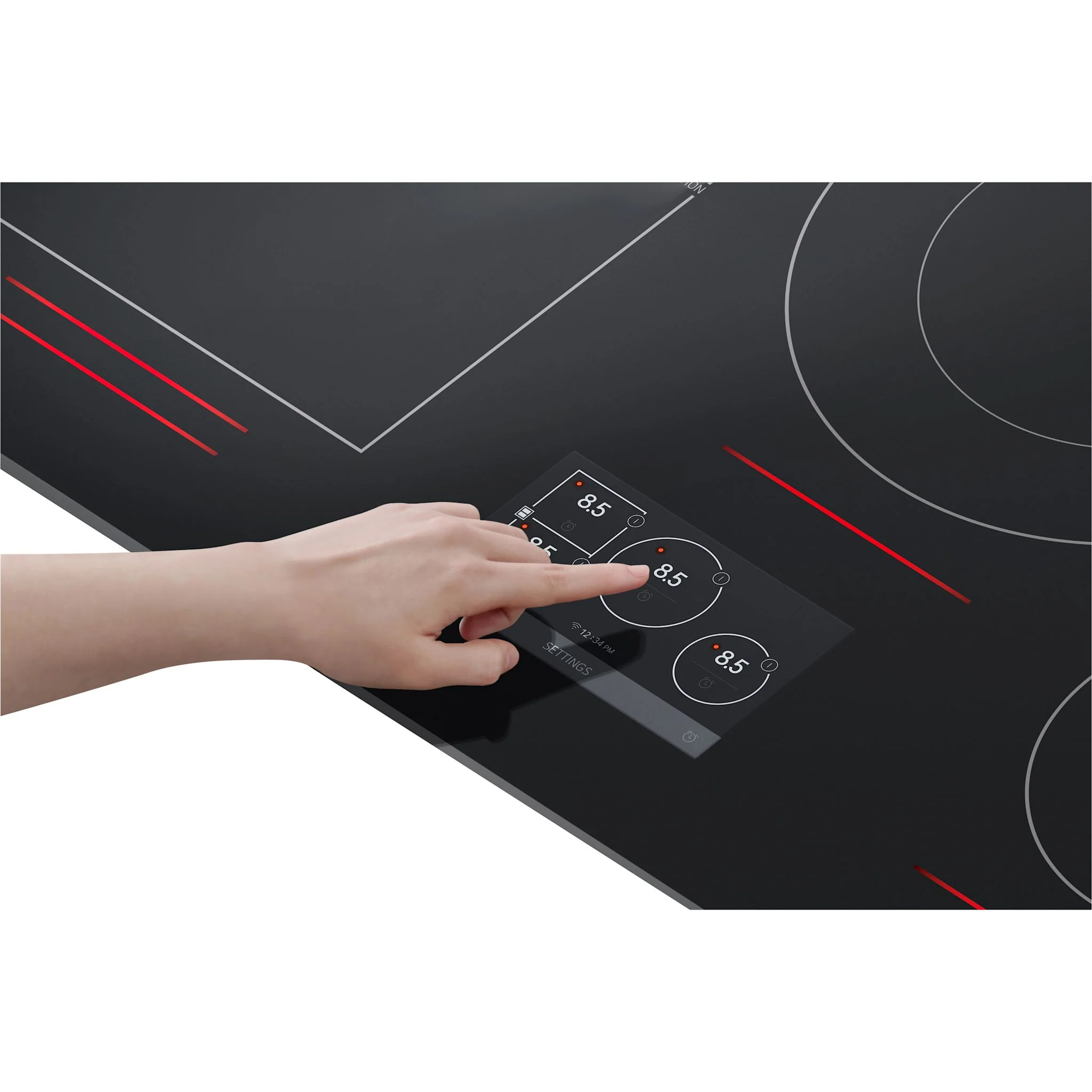 LG Studio 30” Smart Induction Cooktop with UltraHeat™ 5.0kW Element - Black (CBIS3018BE) - Image 10