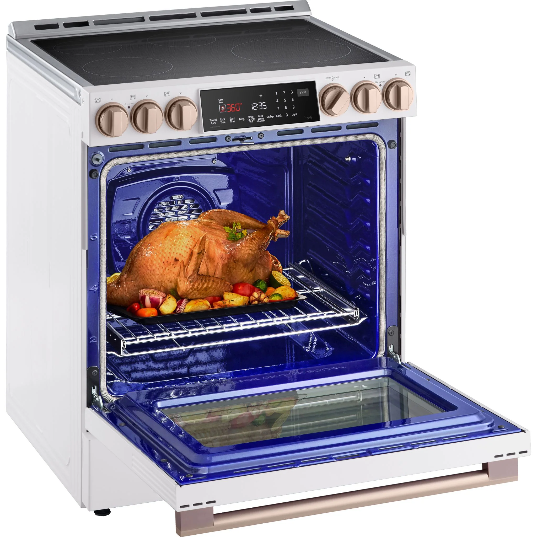 LG Studio 6.3 cu. ft. Induction Slide-in Range - Stainless Steel - Essence White (LSIS6338NE) - Image 10