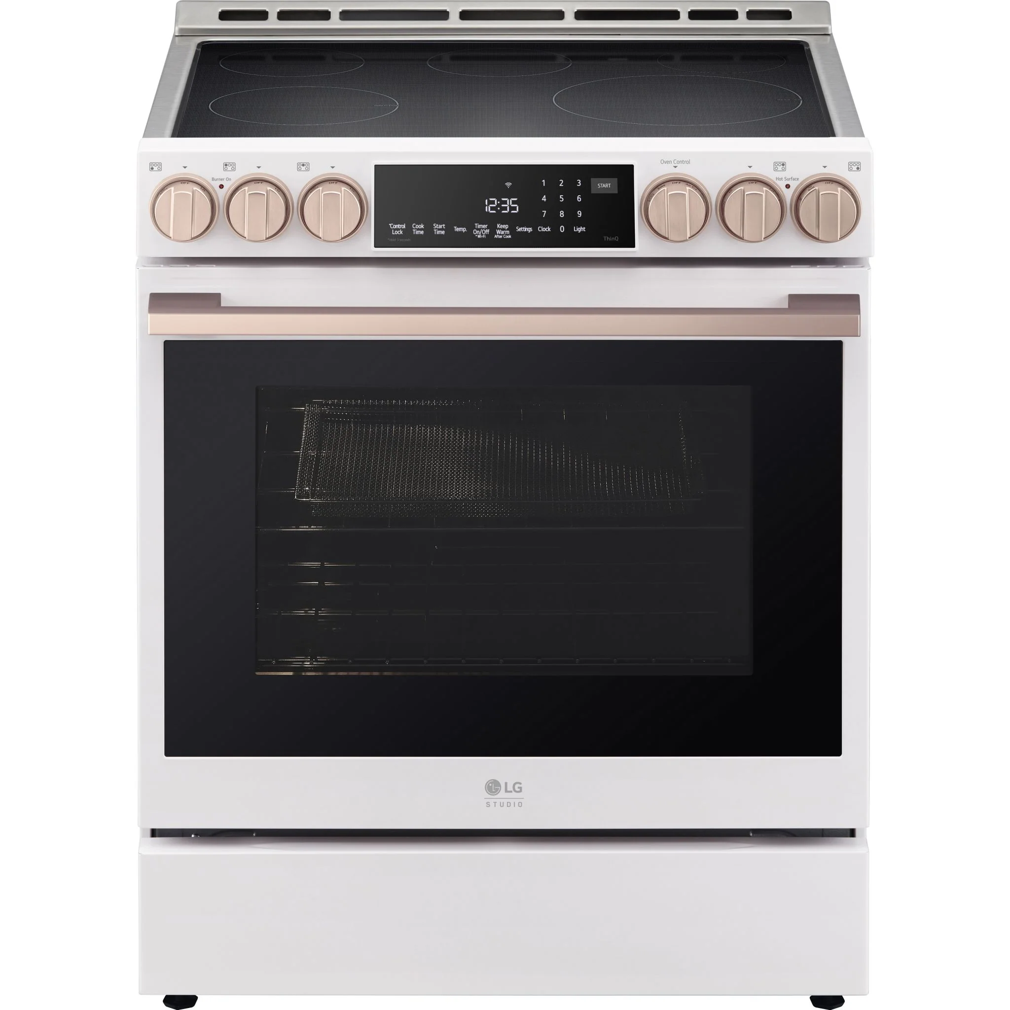 LG Studio 6.3 cu. ft. Induction Slide-in Range - Stainless Steel - Essence White (LSIS6338NE) - Image 2