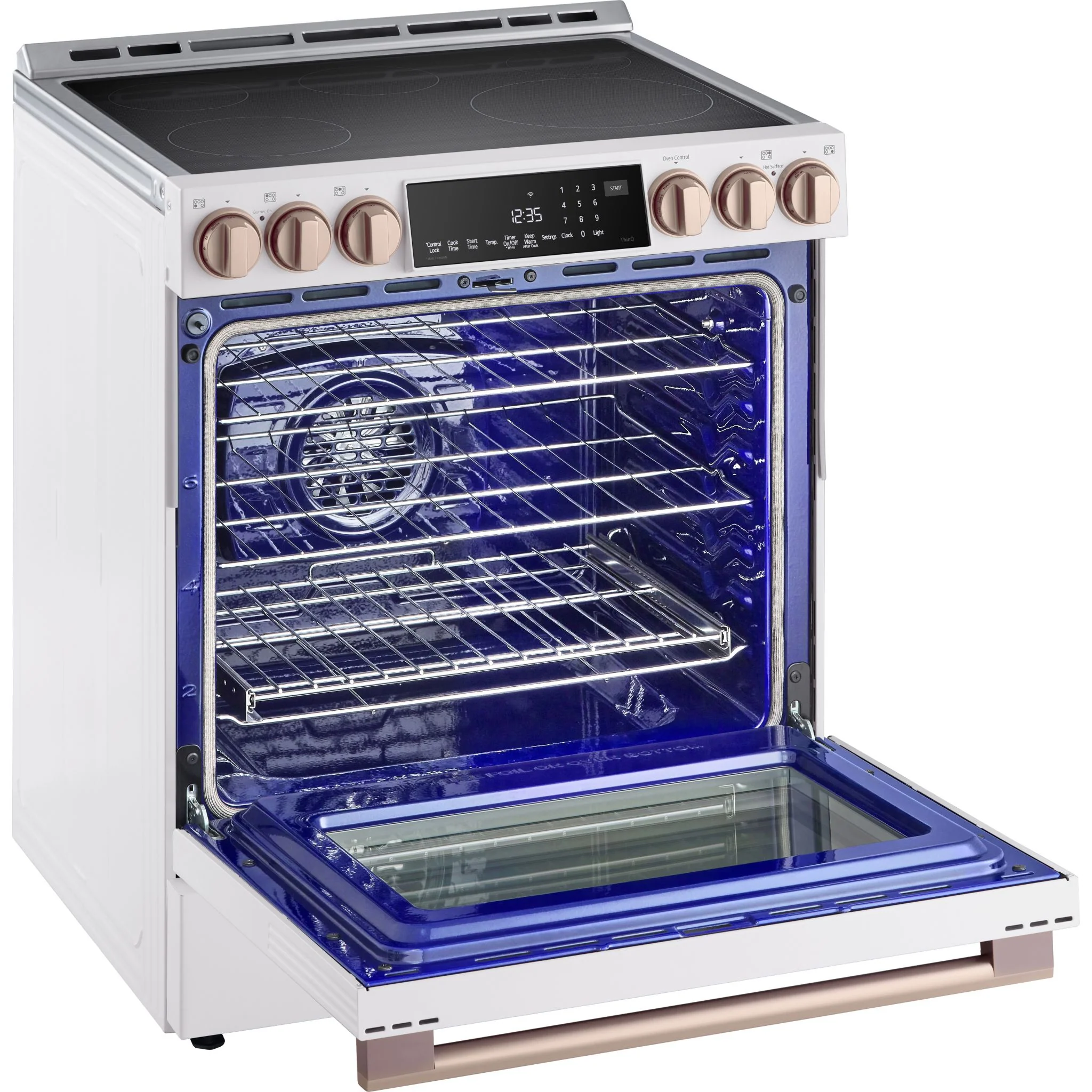 LG Studio 6.3 cu. ft. Induction Slide-in Range - Stainless Steel - Essence White (LSIS6338NE) - Image 8