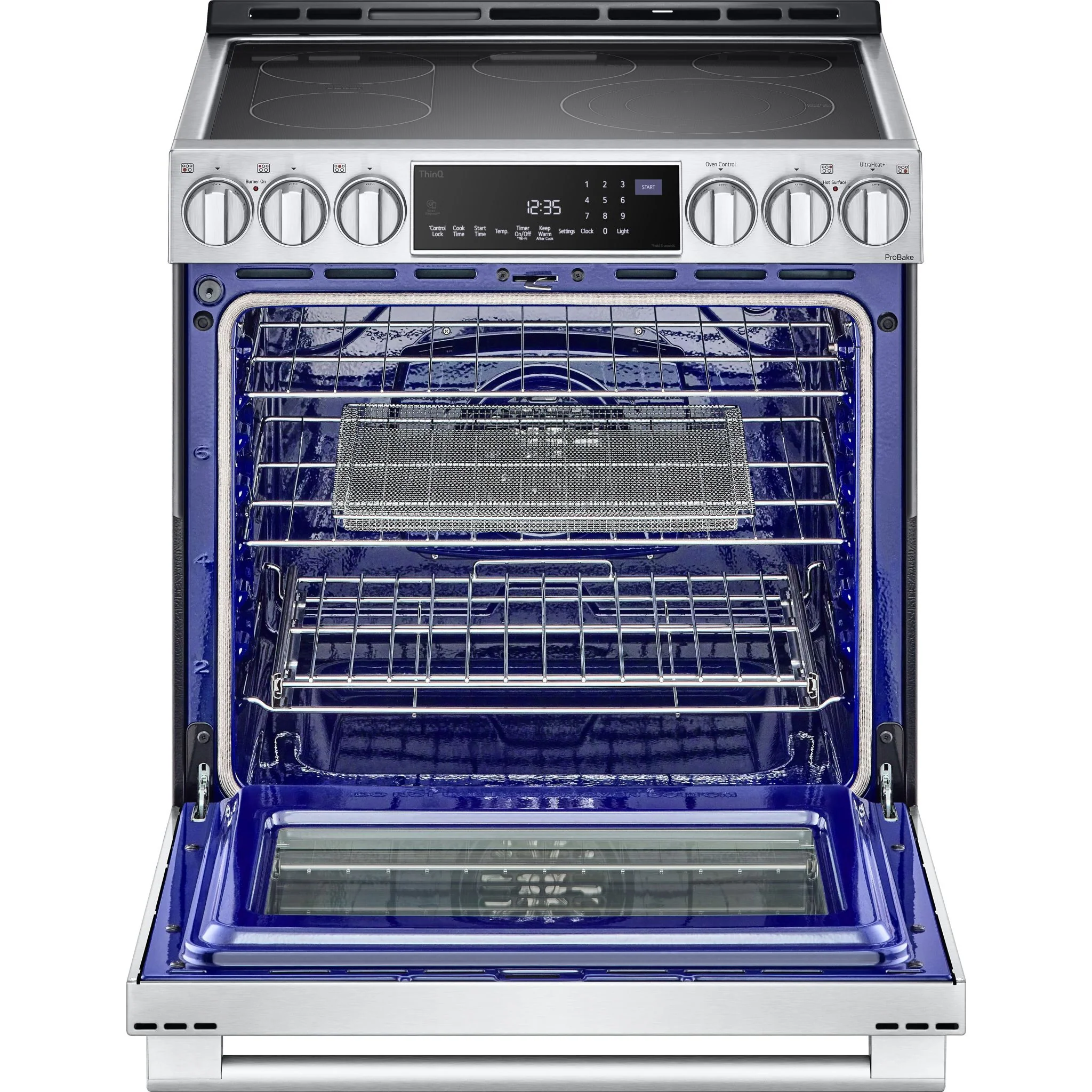 LG Studio 6.3 cu. ft. InstaView® Electric Slide-in Range with ProBake Convection® and Air Fry - Stainless (LSES6338F) - Image 12