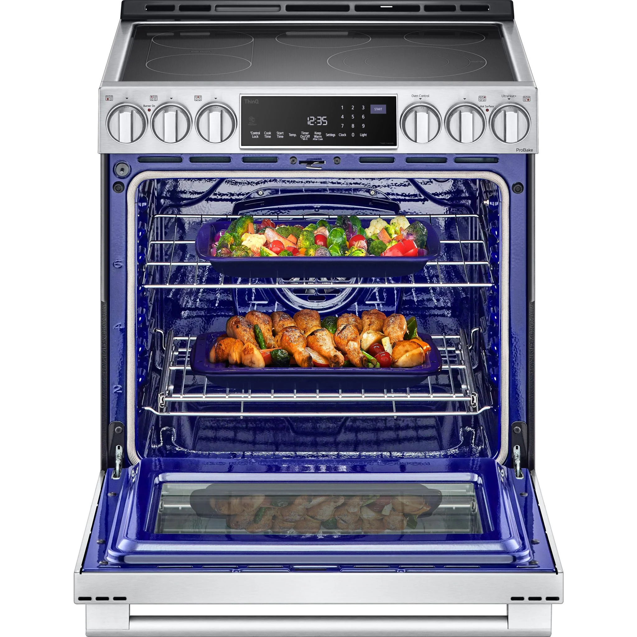 LG Studio 6.3 cu. ft. InstaView® Electric Slide-in Range with ProBake Convection® and Air Fry - Stainless (LSES6338F) - Image 13