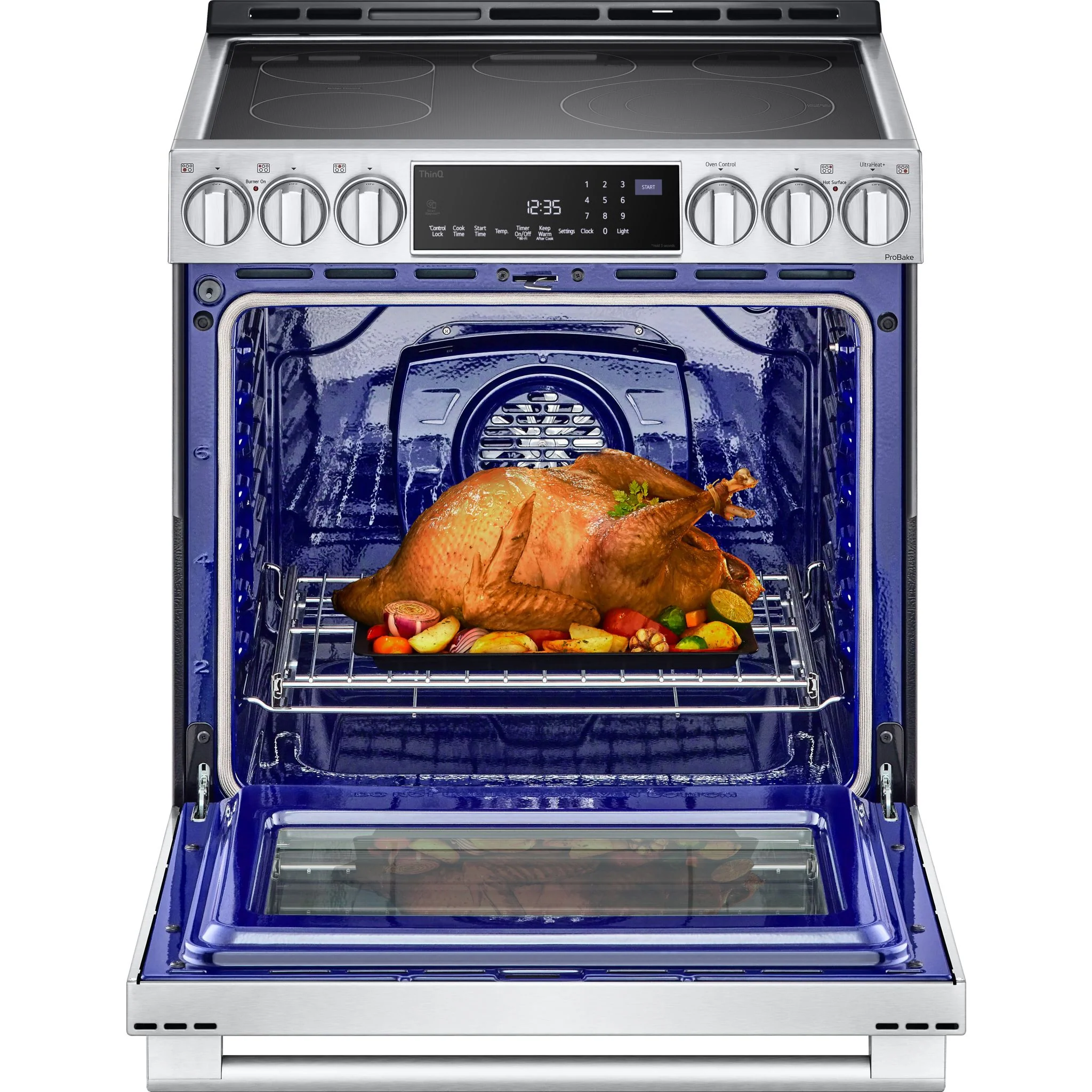 LG Studio 6.3 cu. ft. InstaView® Electric Slide-in Range with ProBake Convection® and Air Fry - Stainless (LSES6338F) - Image 14
