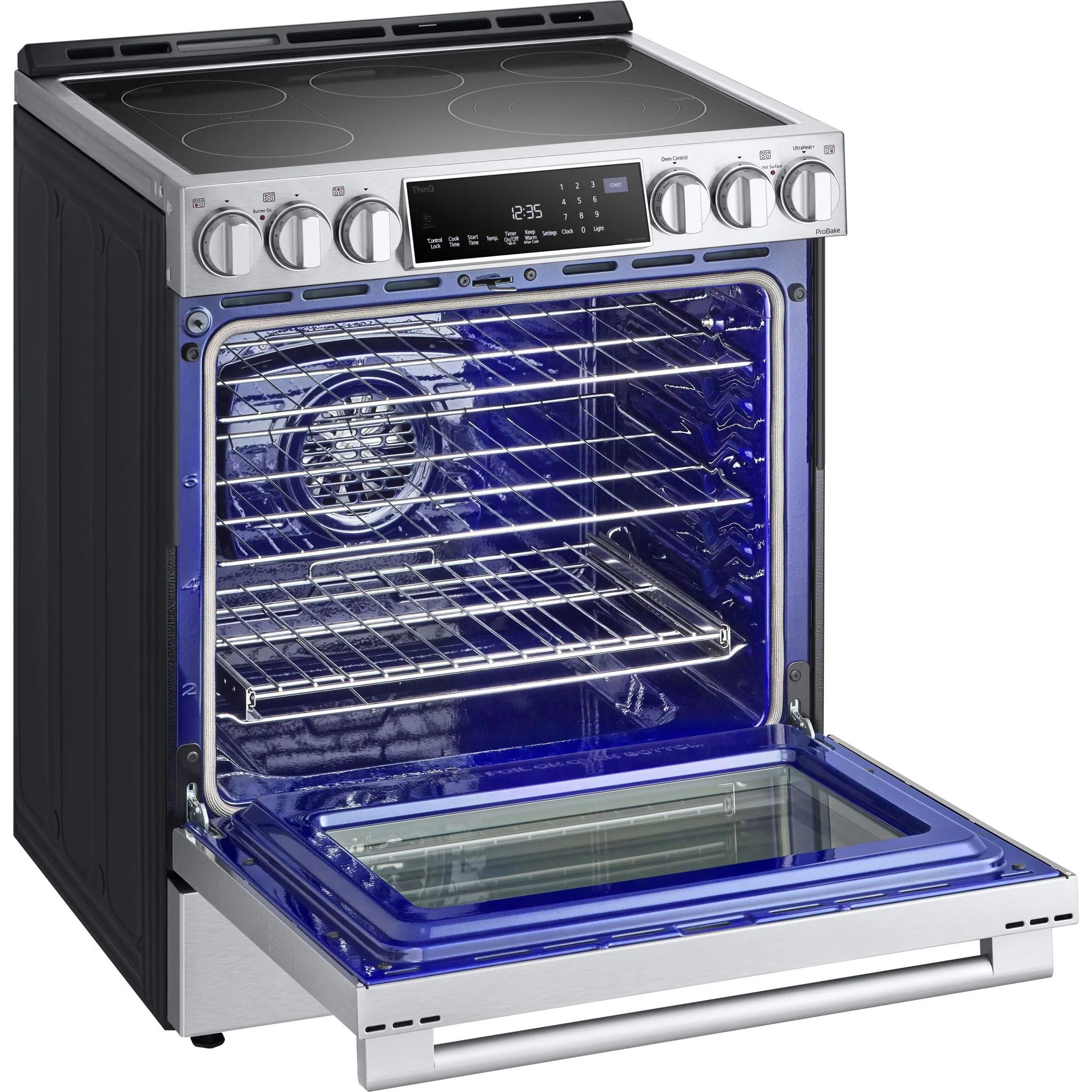 LG Studio 6.3 cu. ft. InstaView® Electric Slide-in Range with ProBake Convection® and Air Fry - Stainless (LSES6338F) - Image 17