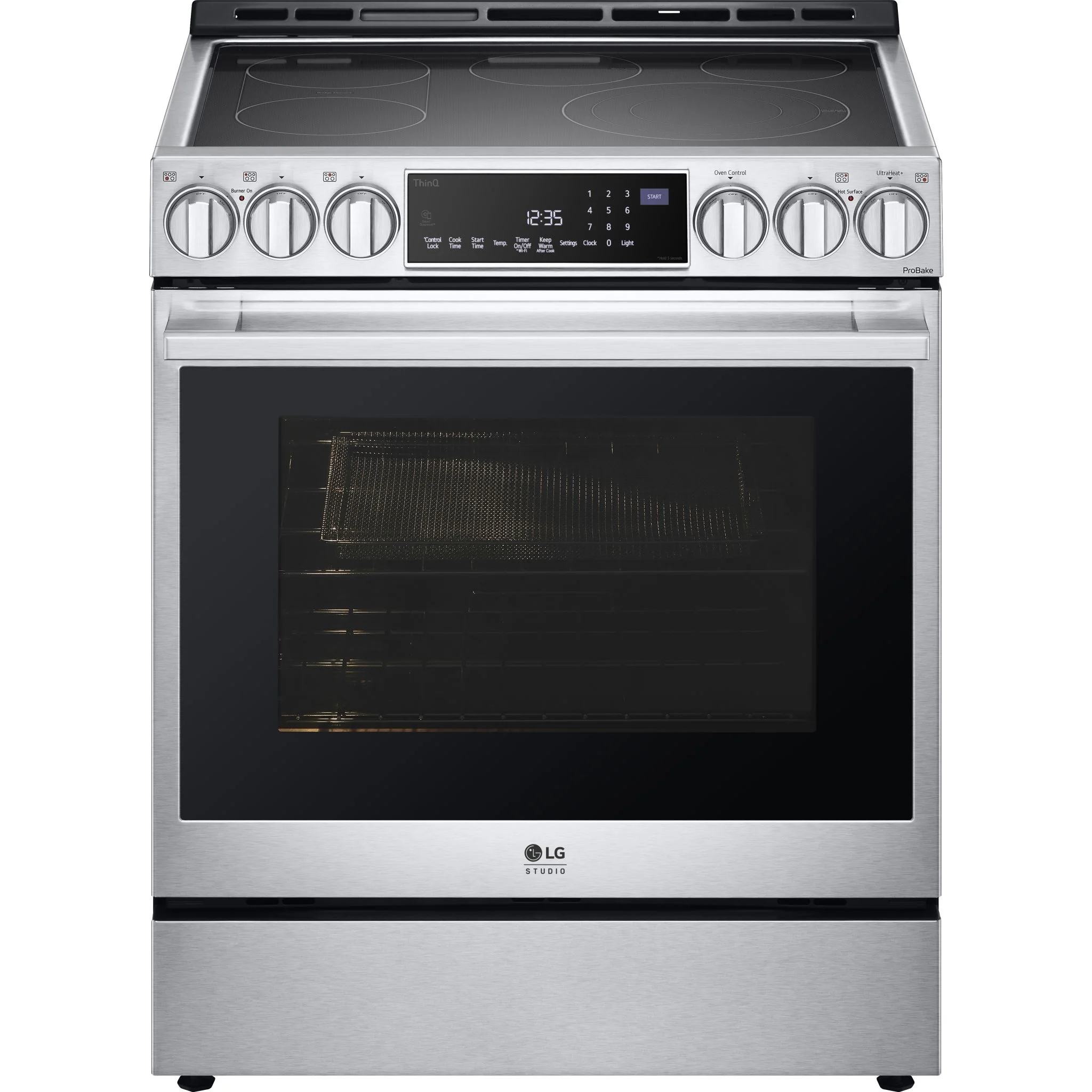 LG Studio 6.3 cu. ft. InstaView® Electric Slide-in Range with ProBake Convection® and Air Fry - Stainless (LSES6338F) - Image 2