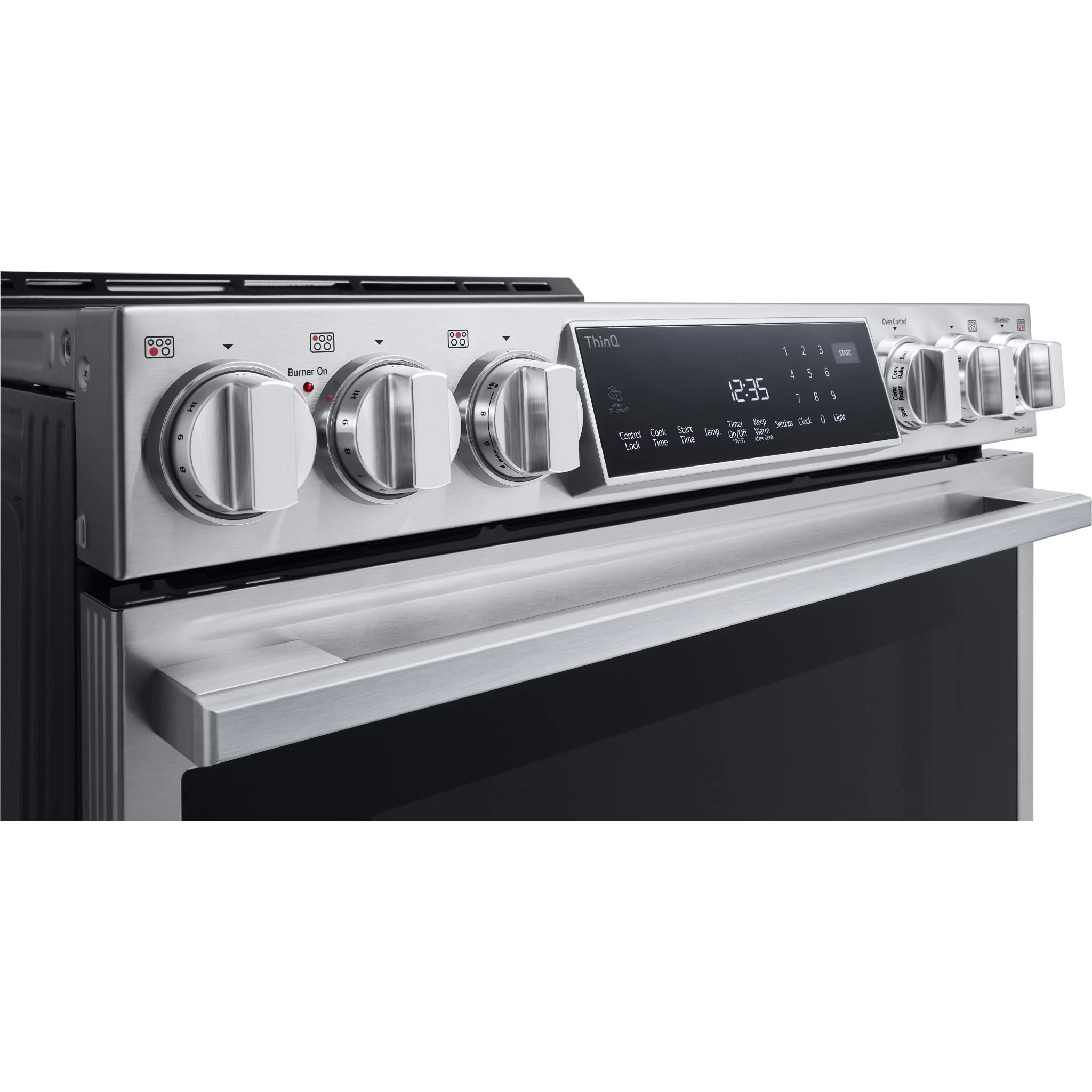 LG Studio 6.3 cu. ft. InstaView® Electric Slide-in Range with ProBake Convection® and Air Fry - Stainless (LSES6338F) - Image 7