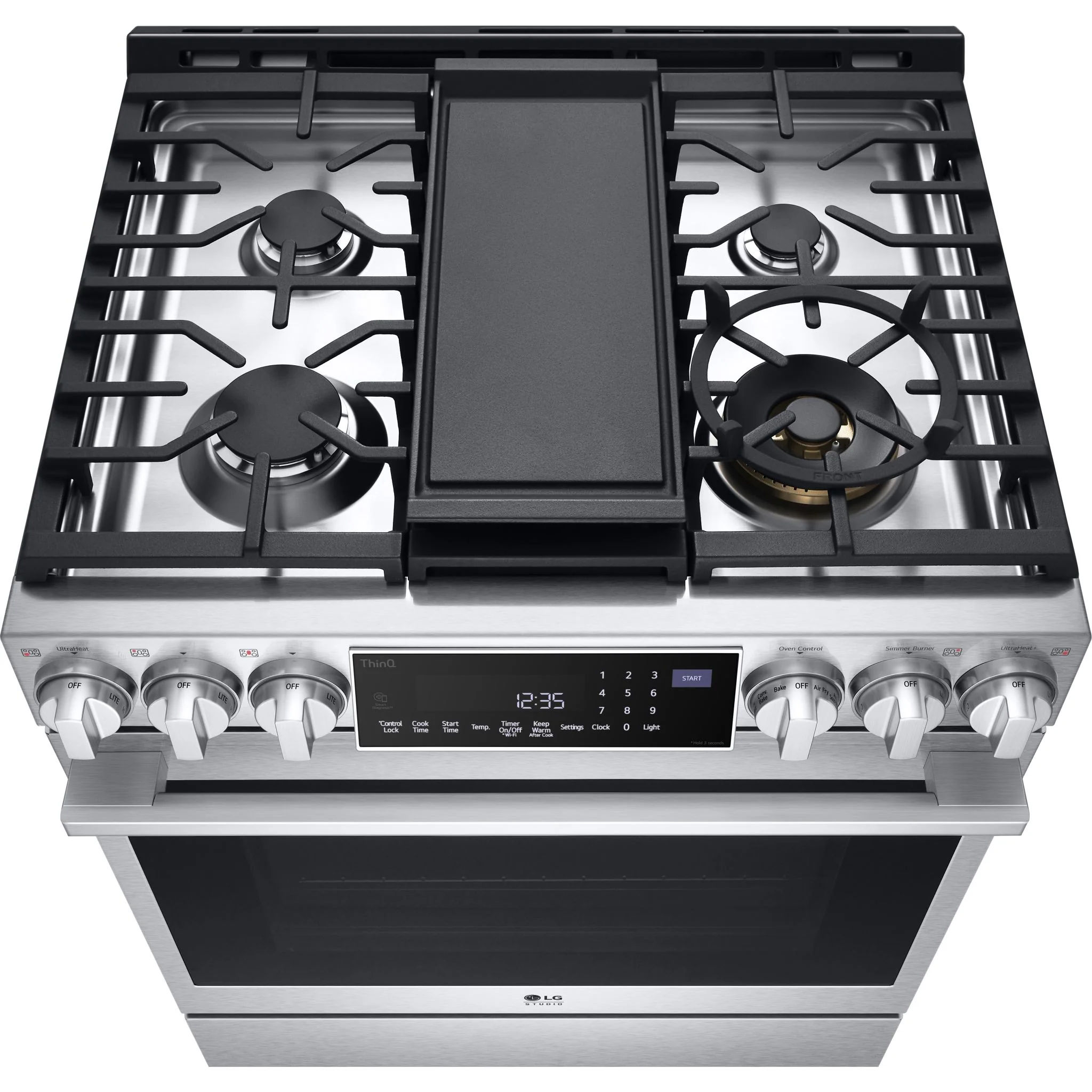 LG Studio 6.3 cu. ft. InstaView® Gas Slide-in Range with ProBake Convection® and Air Fry - Stainless (LSGS6338F) - Image 6