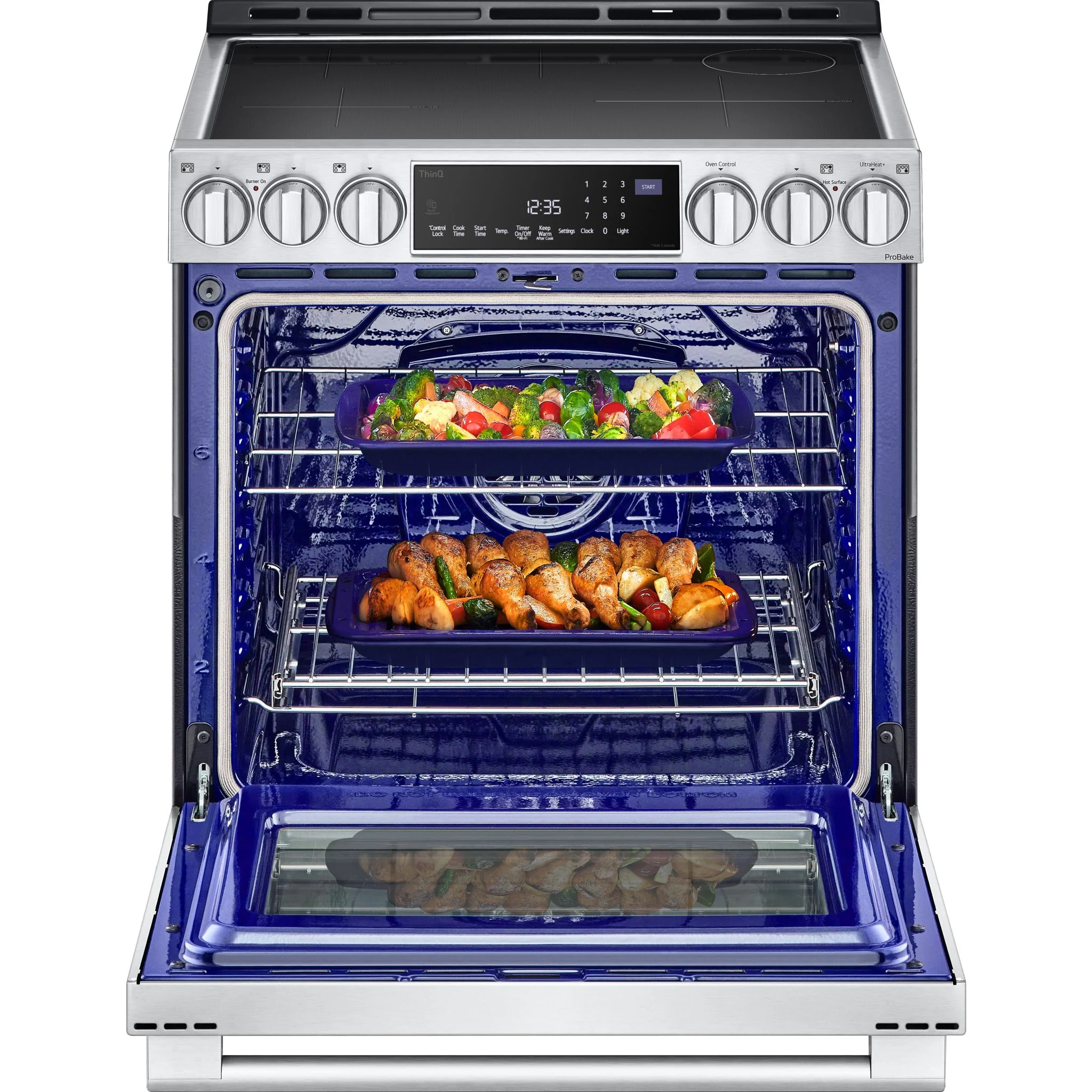 LG Studio 6.3 cu. ft. InstaView® Induction Slide-in Range with Air Fry and Air Sous Vide - Stainless (LSIS6338F) - Image 10
