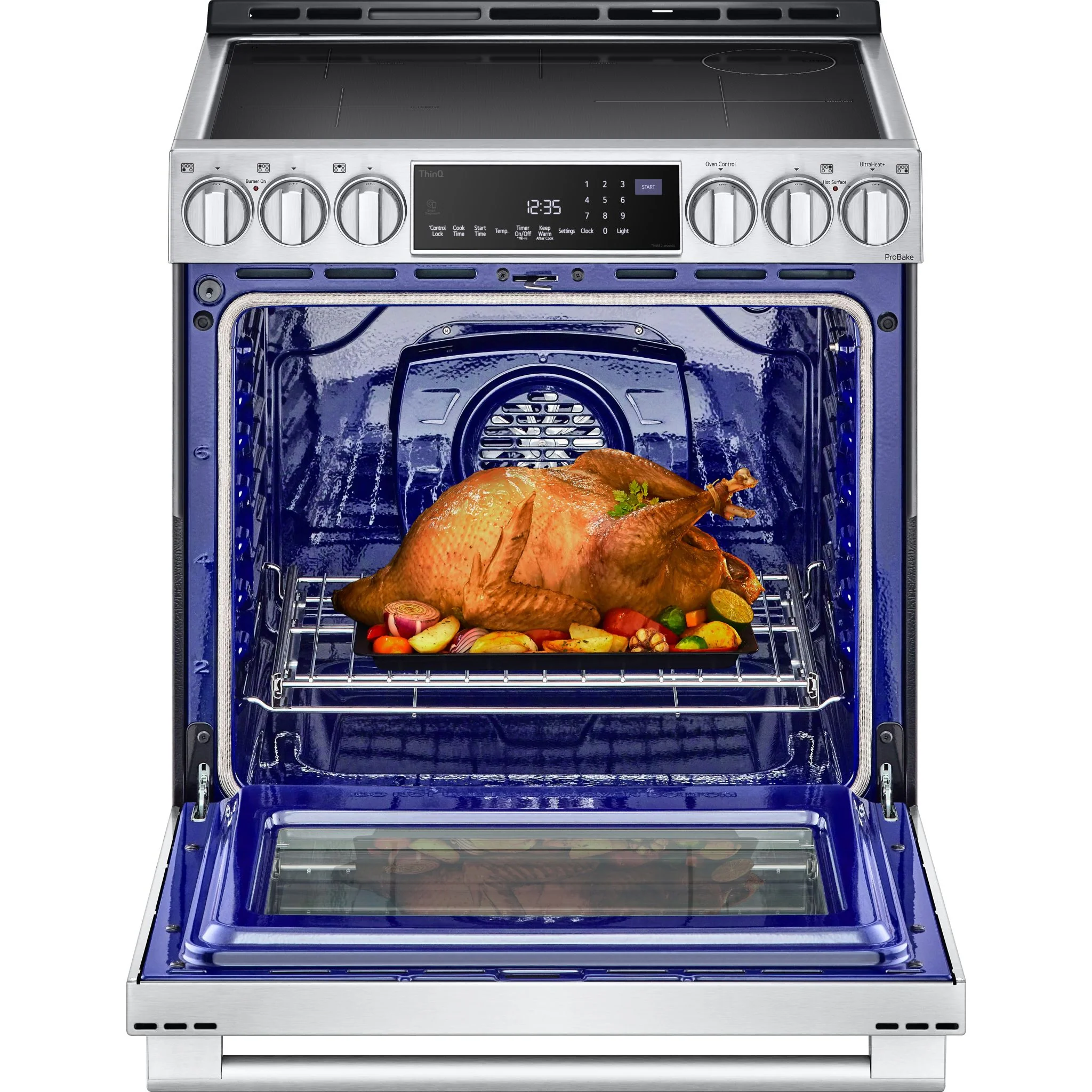LG Studio 6.3 cu. ft. InstaView® Induction Slide-in Range with Air Fry and Air Sous Vide - Stainless (LSIS6338F) - Image 11