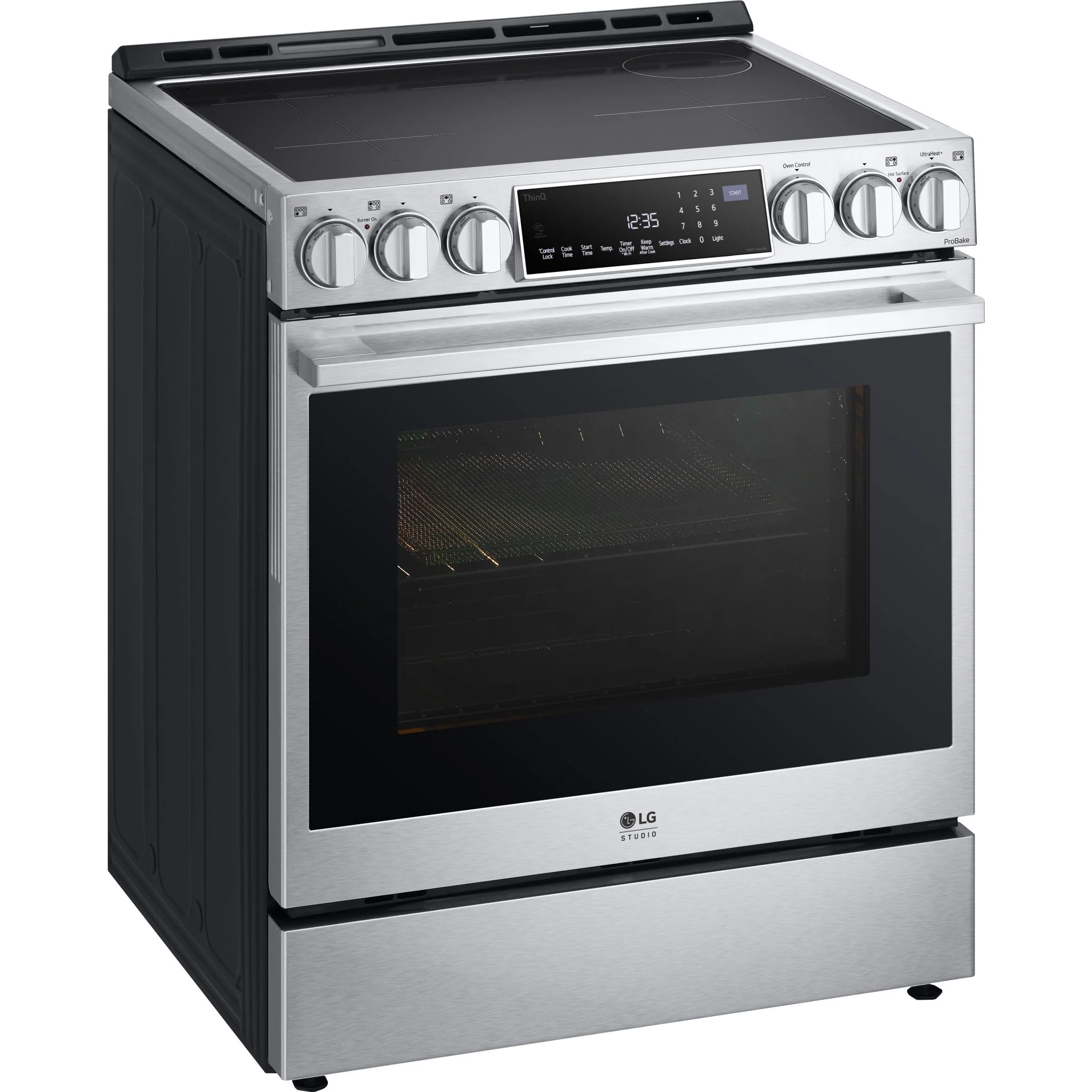 LG Studio 6.3 cu. ft. InstaView® Induction Slide-in Range with Air Fry and Air Sous Vide - Stainless (LSIS6338F) - Image 3