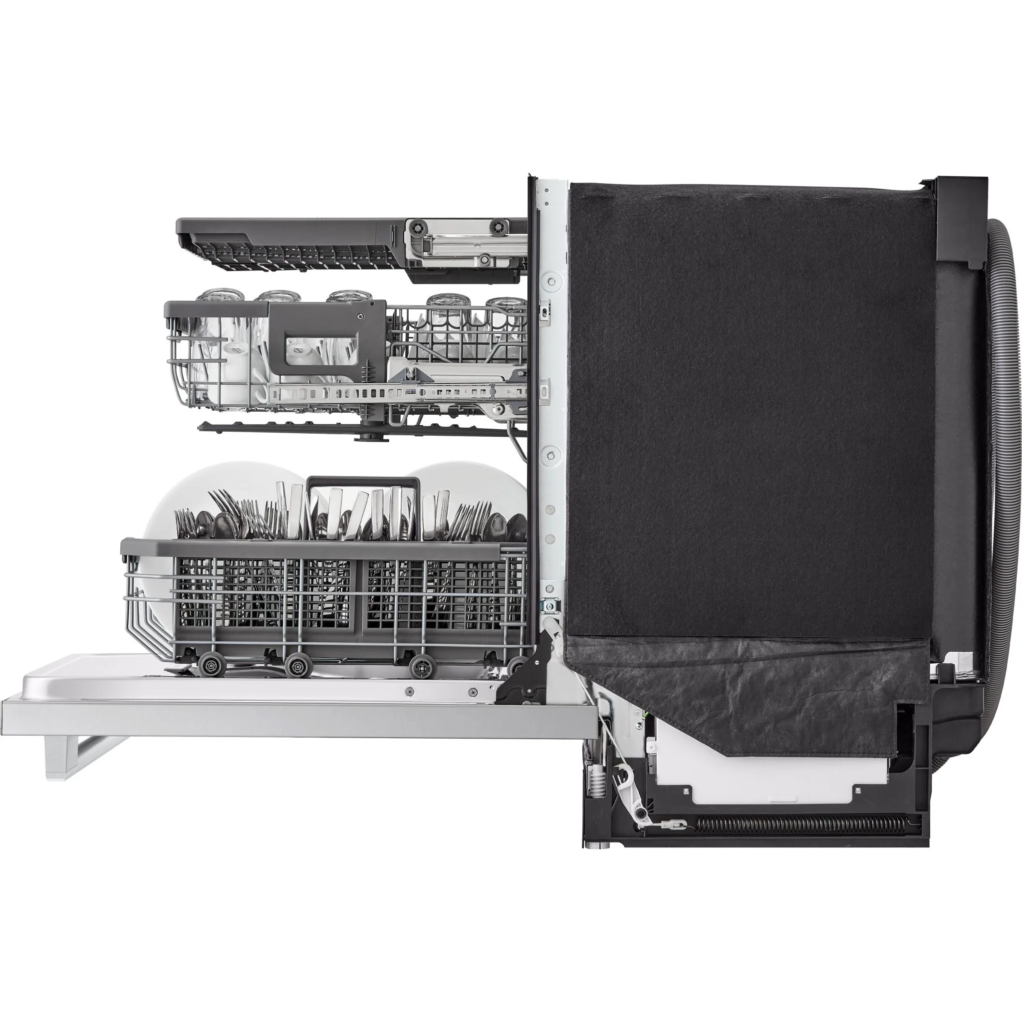 LG Studio Top Control Smart Dishwasher with 1-Hour Wash & Dry, QuadWash Pro™, TrueSteam® and Dynamic Heat Dry - Stainless (SDWB24S3) - Image 17