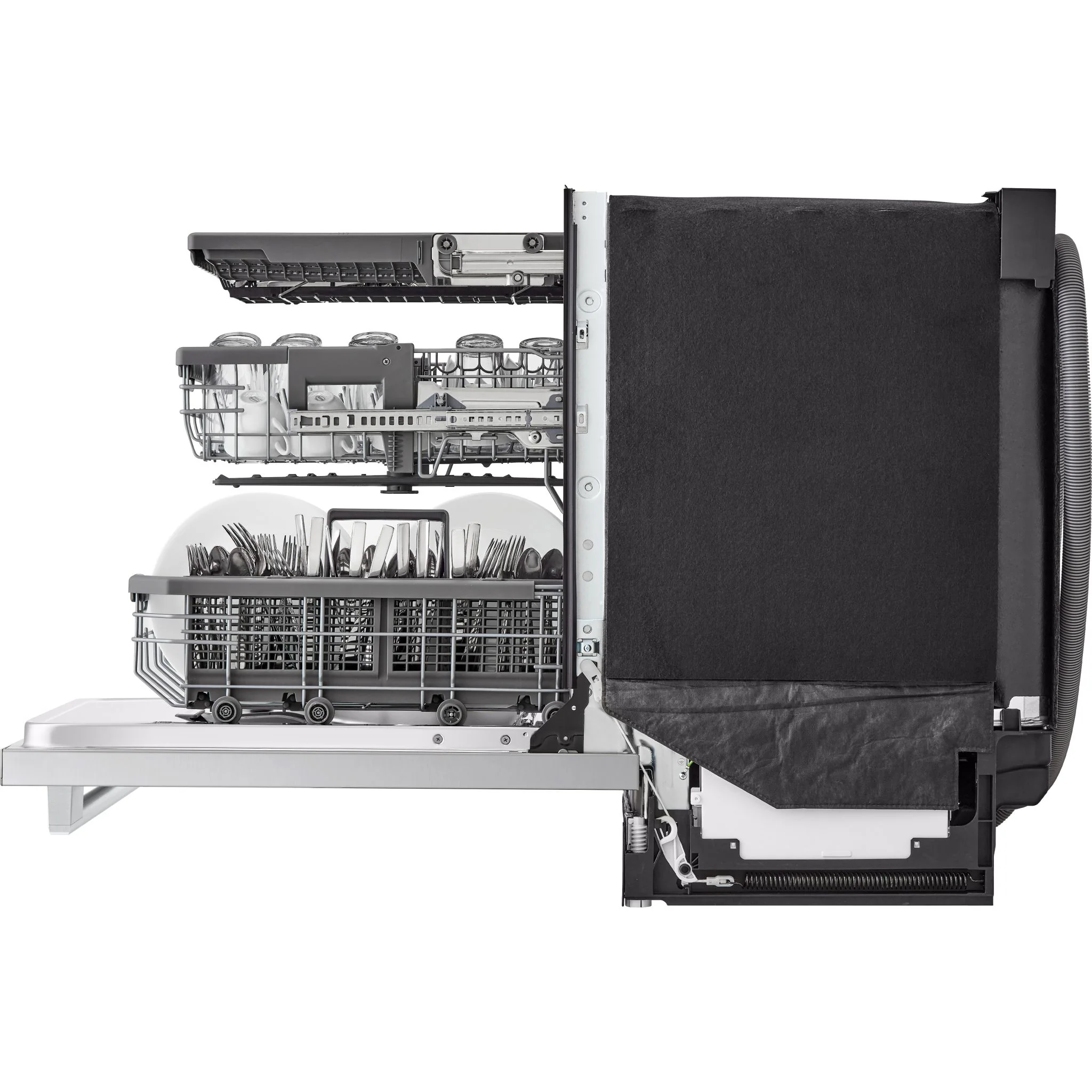 LG Studio Top Control Smart Dishwasher with 1-Hour Wash & Dry, QuadWash Pro™, TrueSteam® and Dynamic Heat Dry - Stainless (SDWB24S3) - Image 18