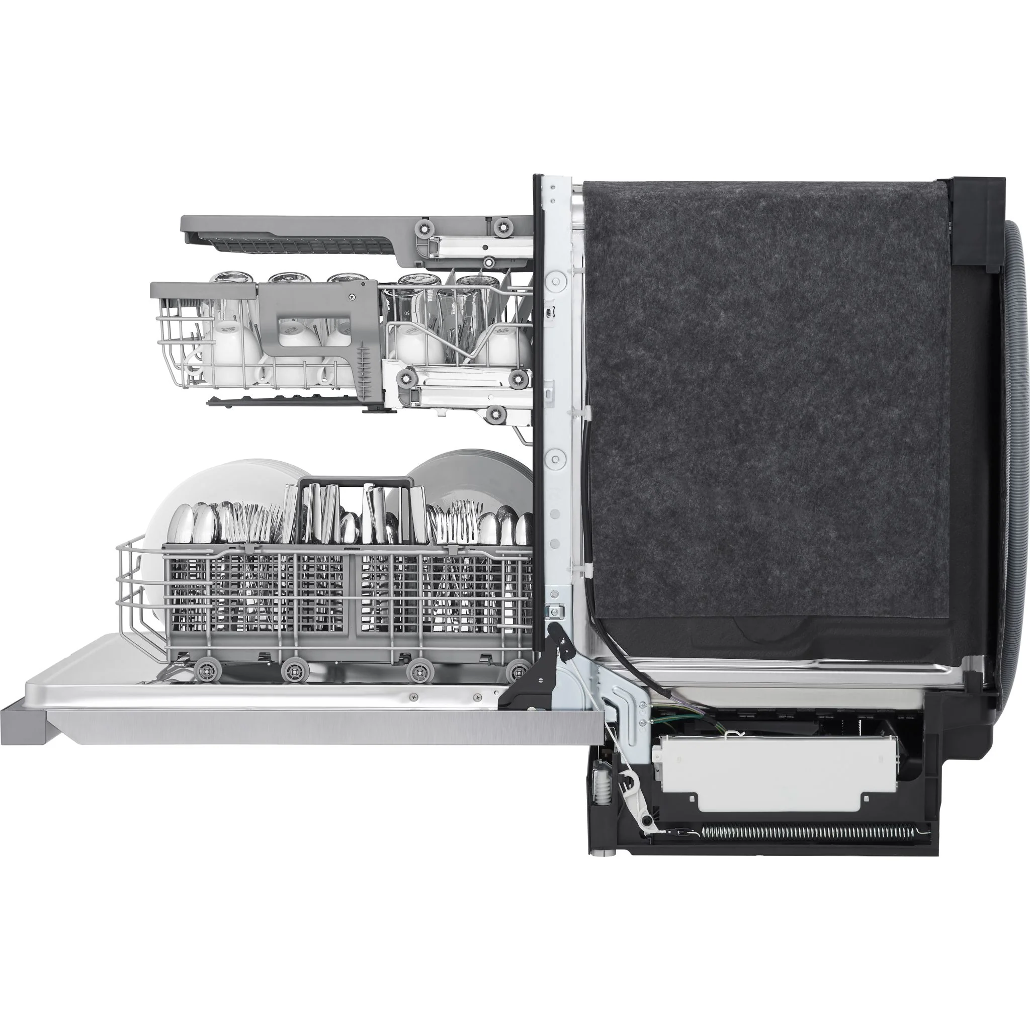 LG Top Control Dishwasher with QuadWash and 3rd rac - Smudge Resistant Stainless Steel (LDPN454HT) - Image 5