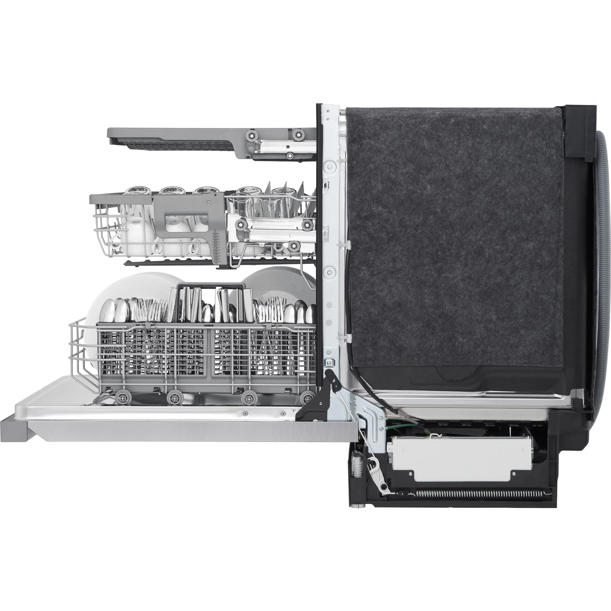 LG Top Control Dishwasher with QuadWash and 3rd rac - Smudge Resistant Stainless Steel (LDPN454HT) - Image 6