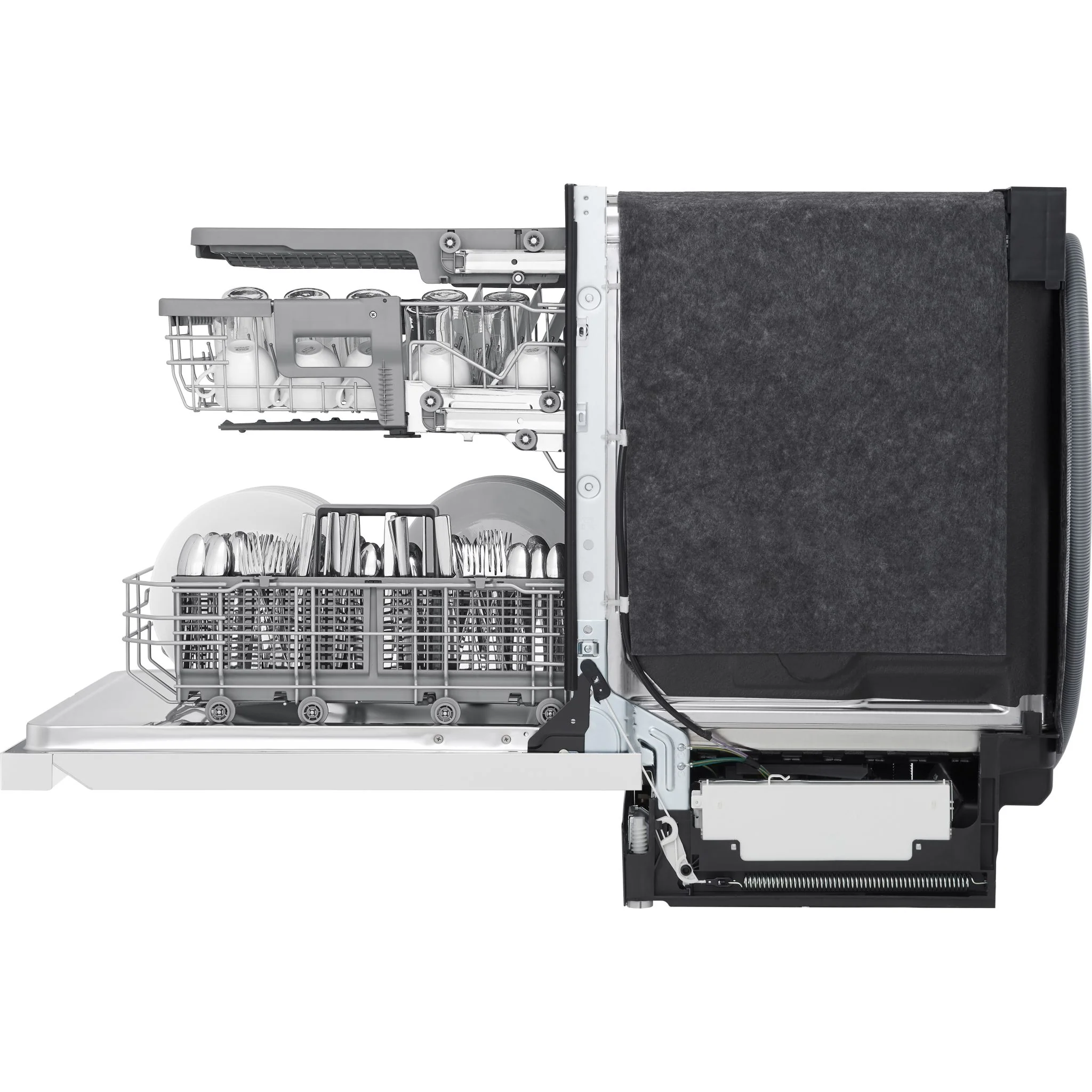 LG Top Control Dishwasher with QuadWash and 3rd rack - White (LDPN4542W) - Image 5