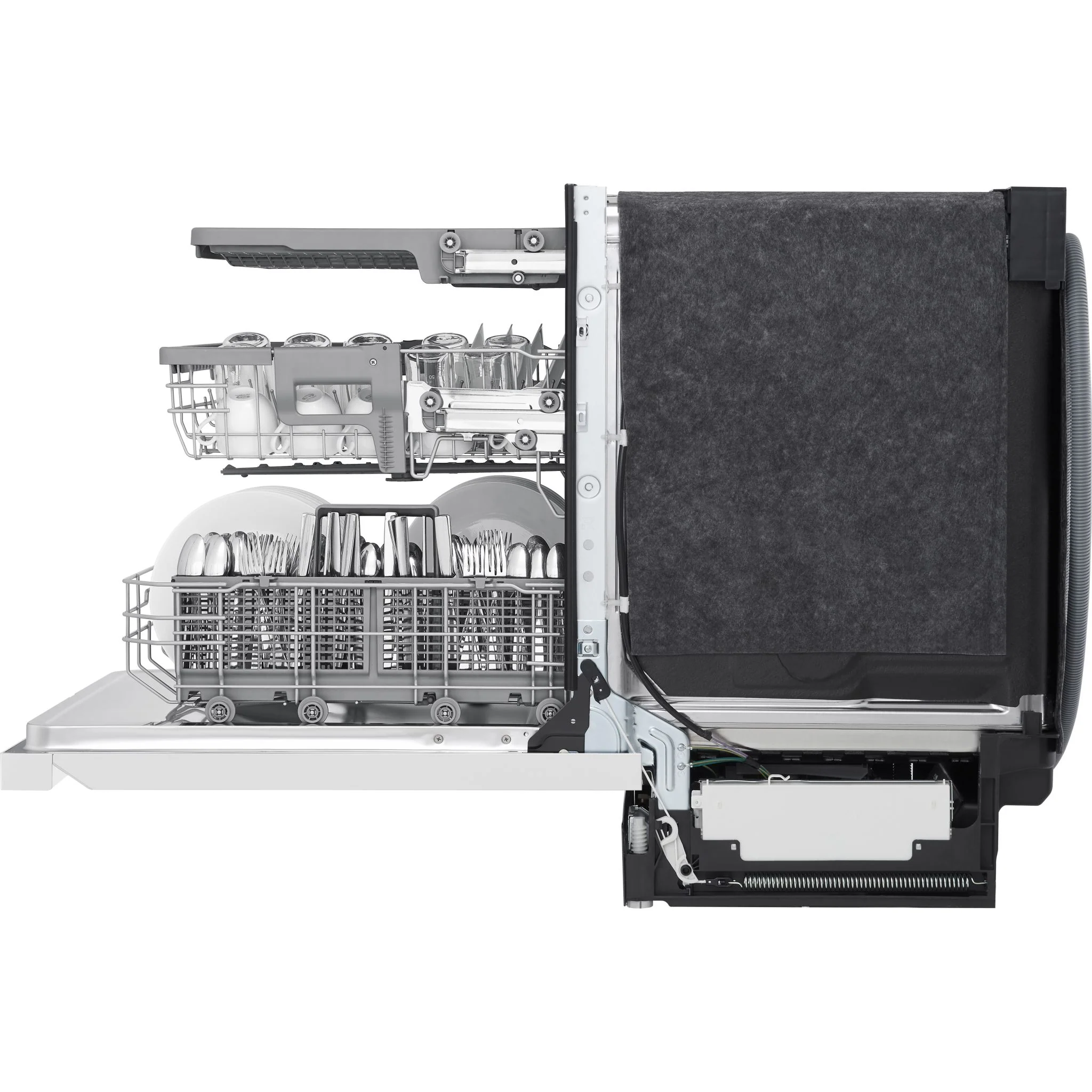 LG Top Control Dishwasher with QuadWash and 3rd rack - White (LDPN4542W) - Image 6