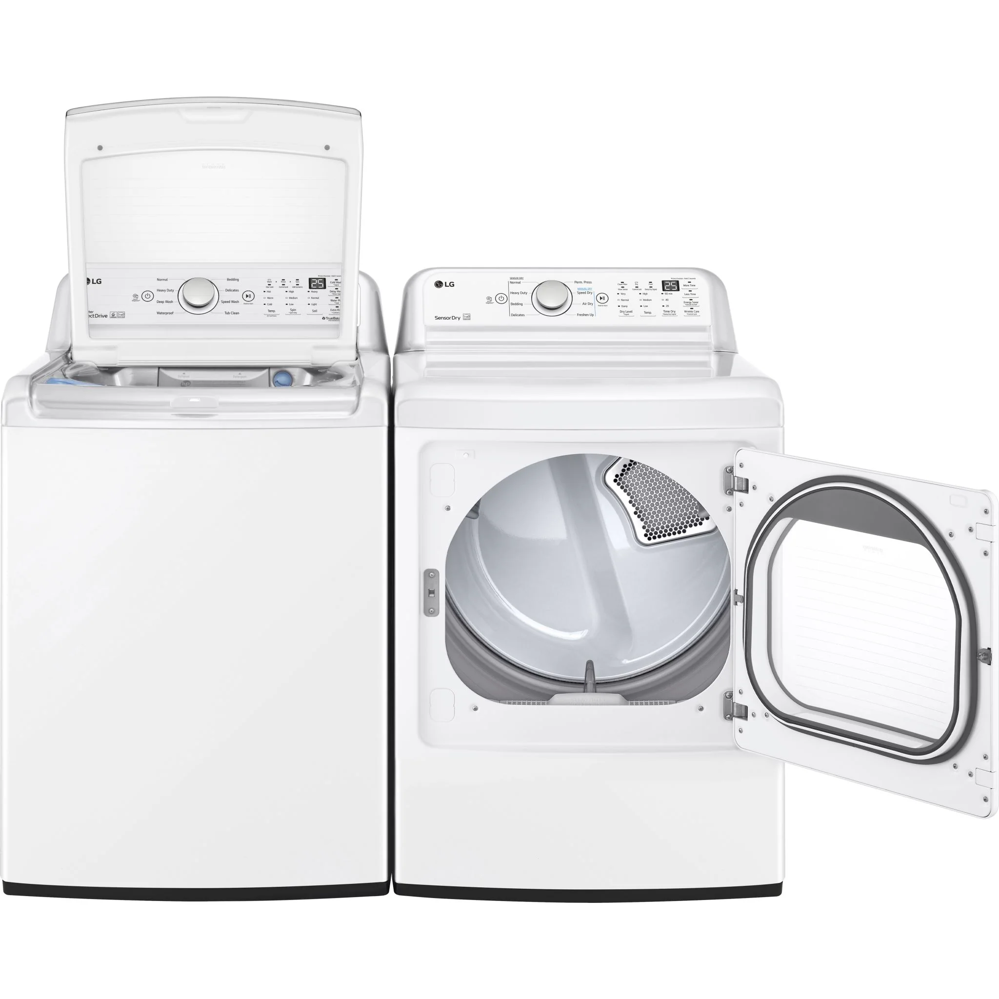 LG Top Load Pair (WT7150CW-DLE7150W) - White - Image 2