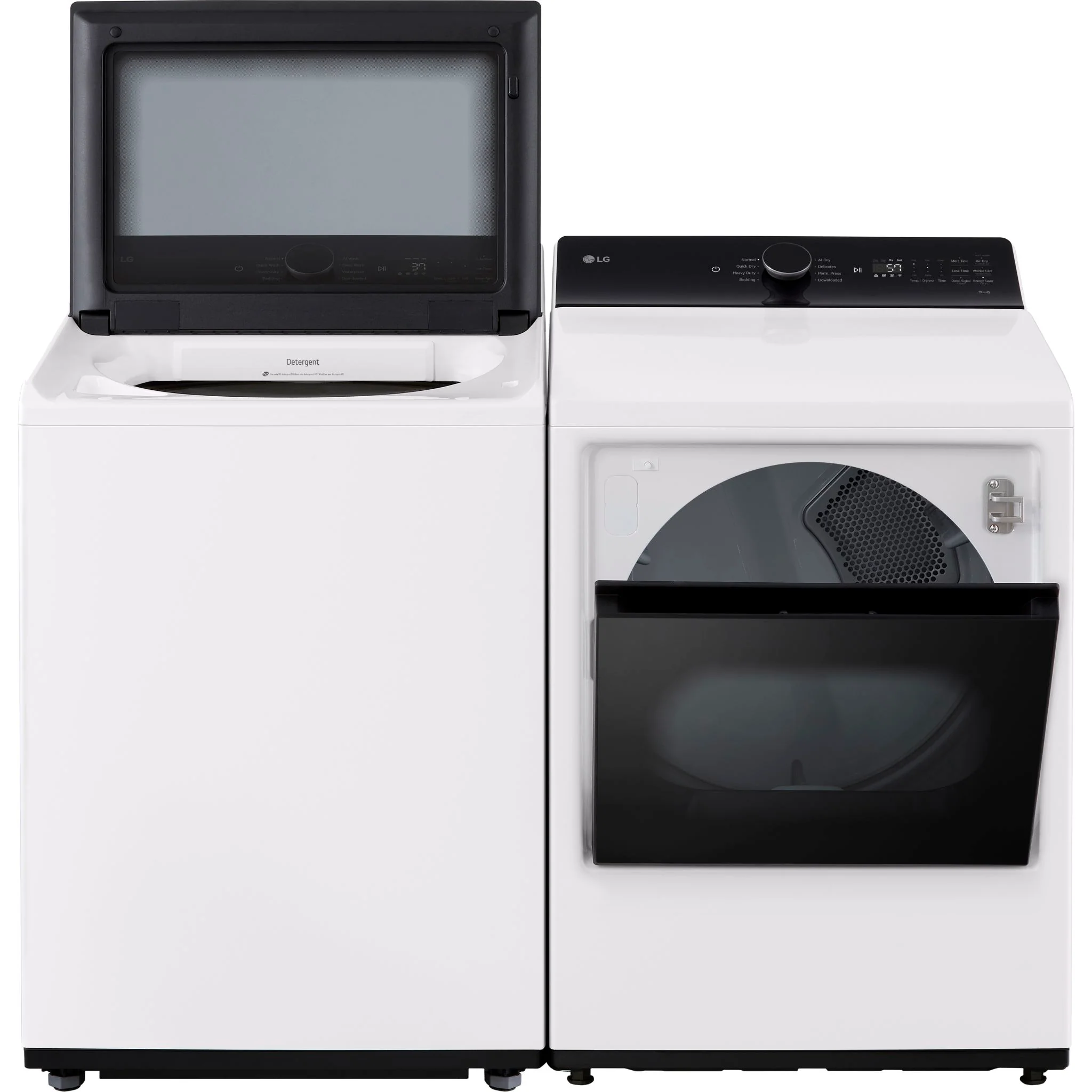 LG Top Load Pair (WT8405CW-DLE8400WE) - White - Image 2