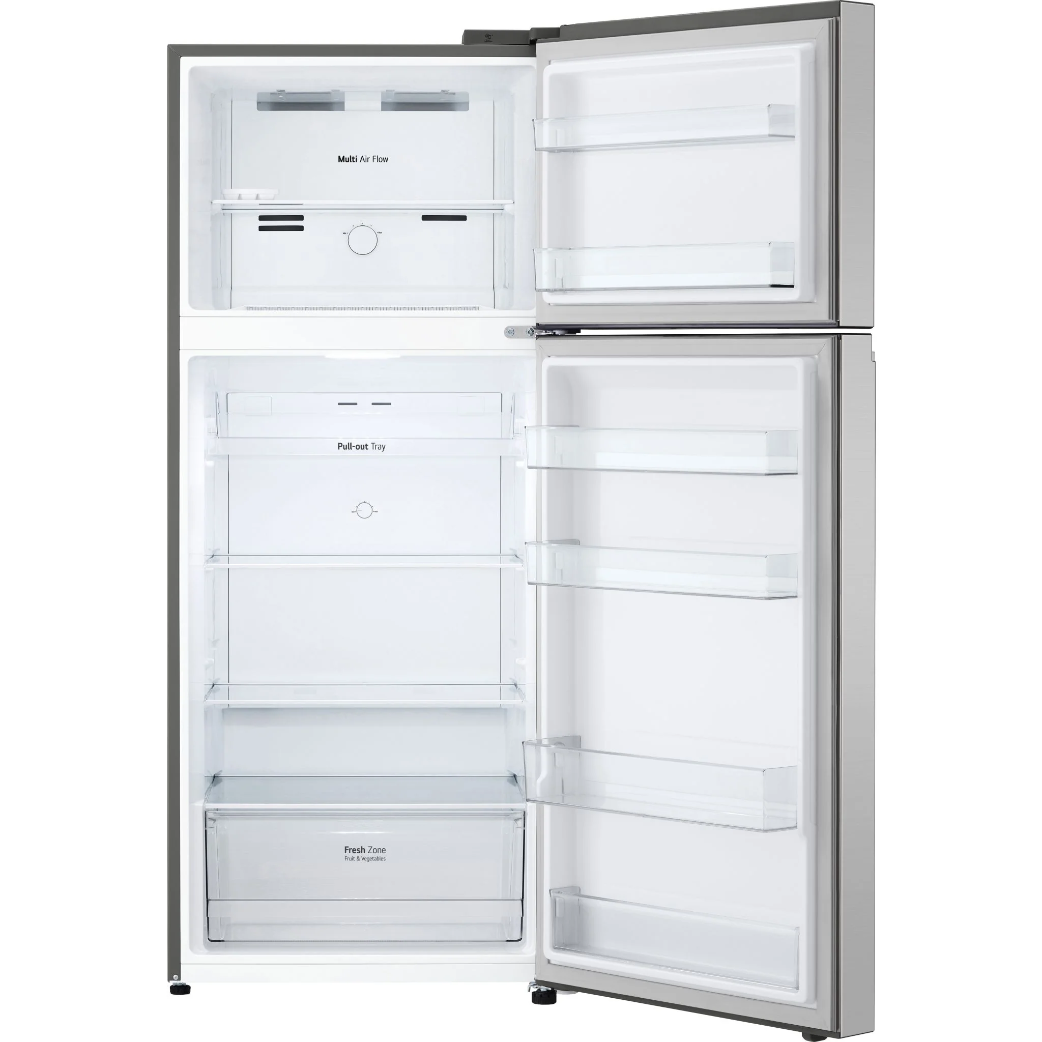 LG Top Mount Fridge (LT13C2000V) - Platinum Silver - Image 4