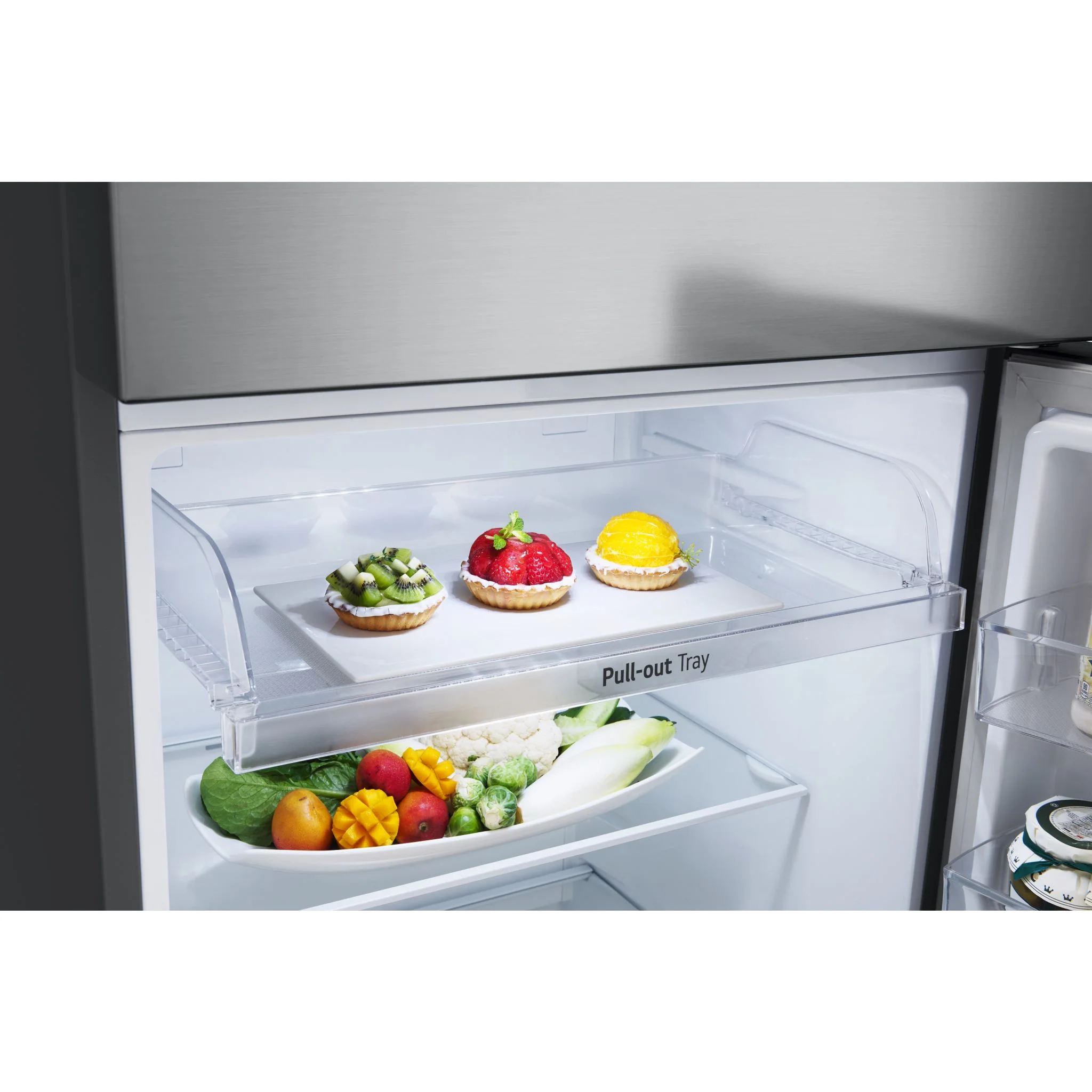 LG Top Mount Fridge (LT13C2000V) - Platinum Silver - Image 9