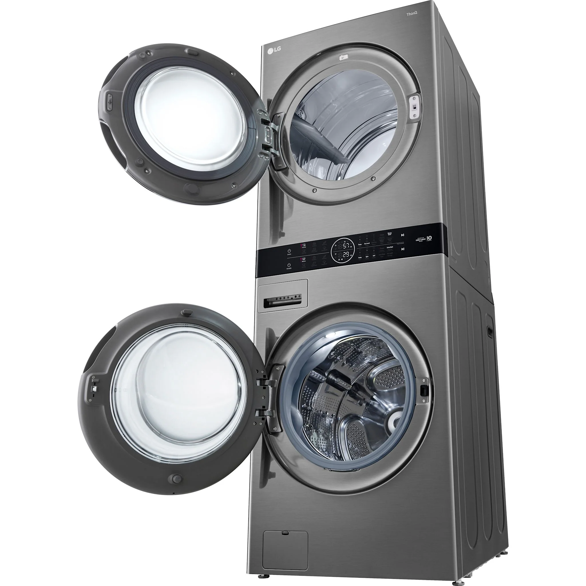 LG WashTower® with Centre Control™ 5.2 cu. ft. Washer and 7.4 cu. ft. Electric Dryer -  Silver (WKEX200HVA.ASSEECI) - Image 18
