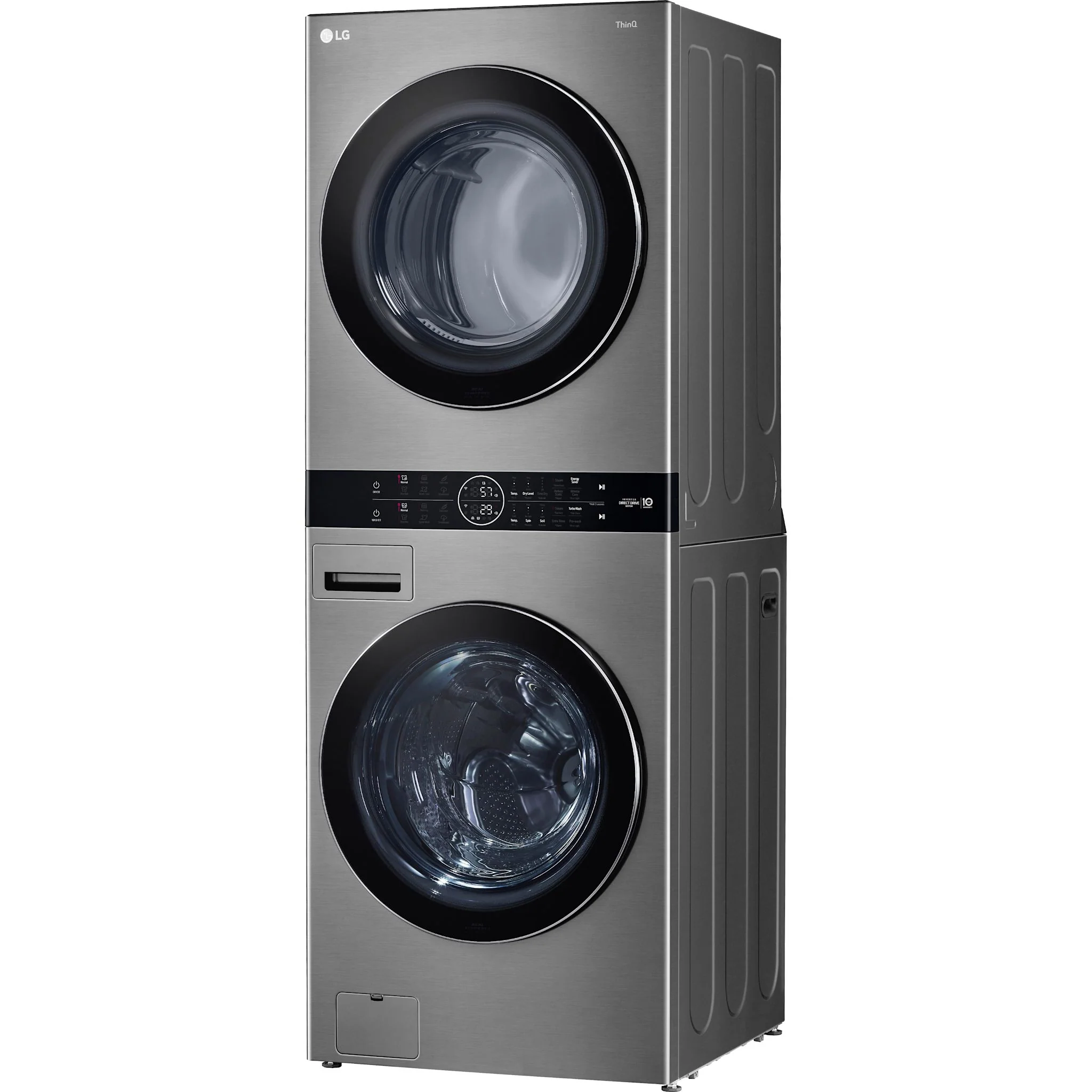 LG WashTower® with Centre Control™ 5.2 cu. ft. Washer and 7.4 cu. ft. Electric Dryer -  Silver (WKEX200HVA.ASSEECI) - Image 2