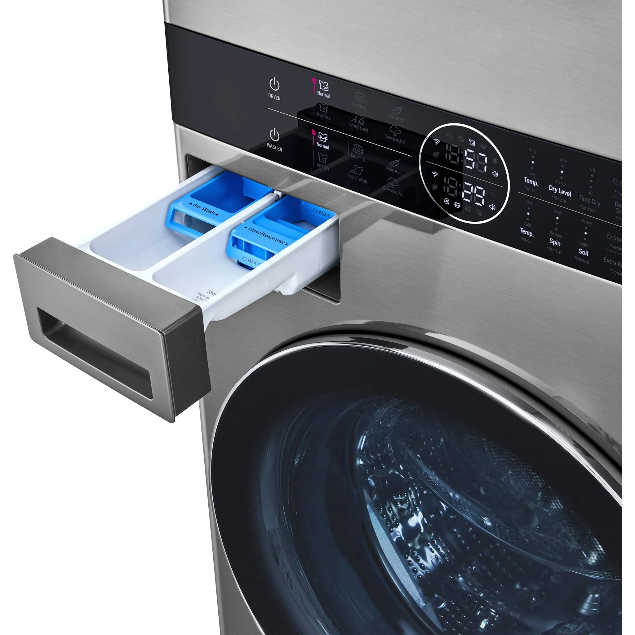 LG WashTower® with Centre Control™ 5.2 cu. ft. Washer and 7.4 cu. ft. Electric Dryer -  Silver (WKEX200HVA.ASSEECI) - Image 21
