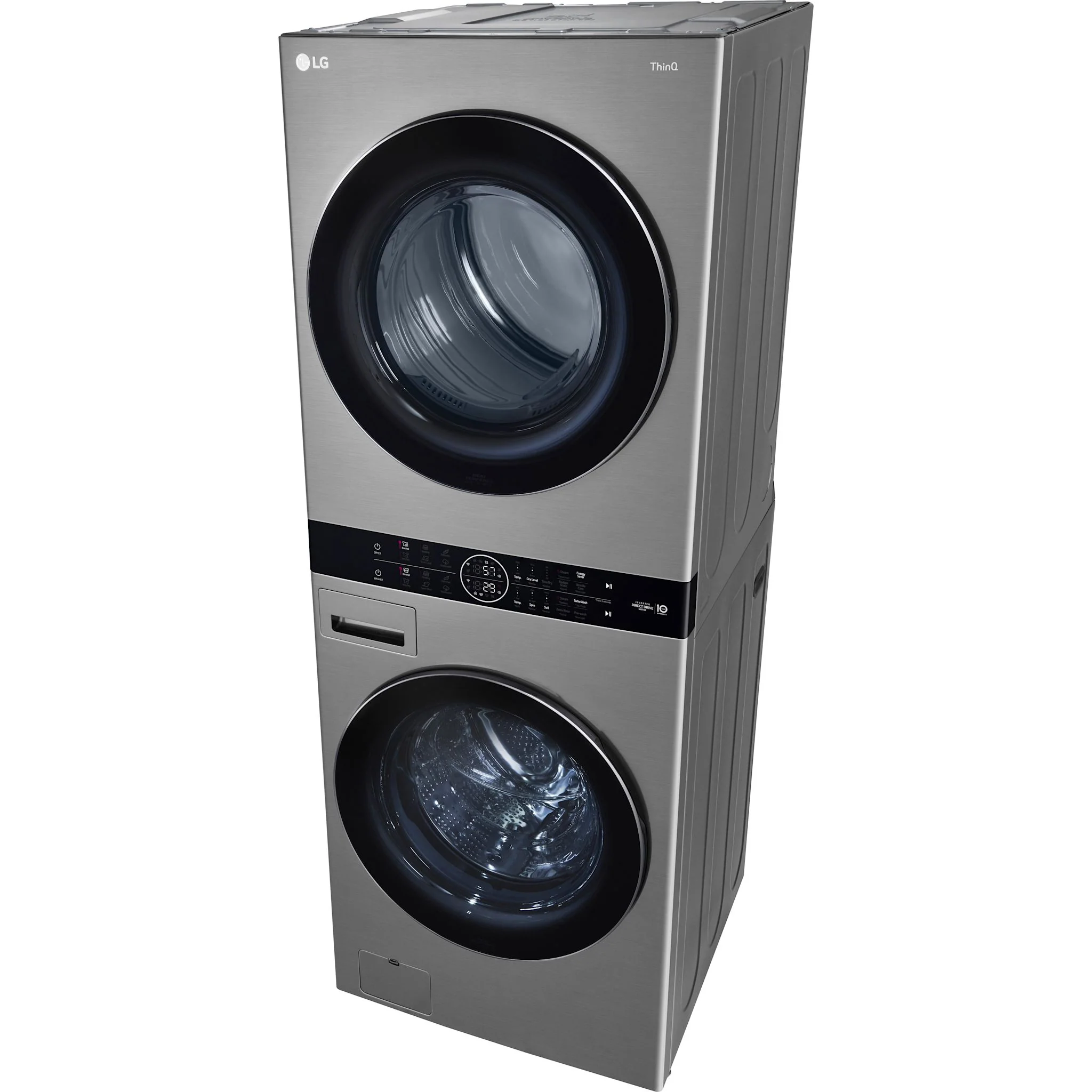 LG WashTower® with Centre Control™ 5.2 cu. ft. Washer and 7.4 cu. ft. Electric Dryer -  Silver (WKEX200HVA.ASSEECI) - Image 3