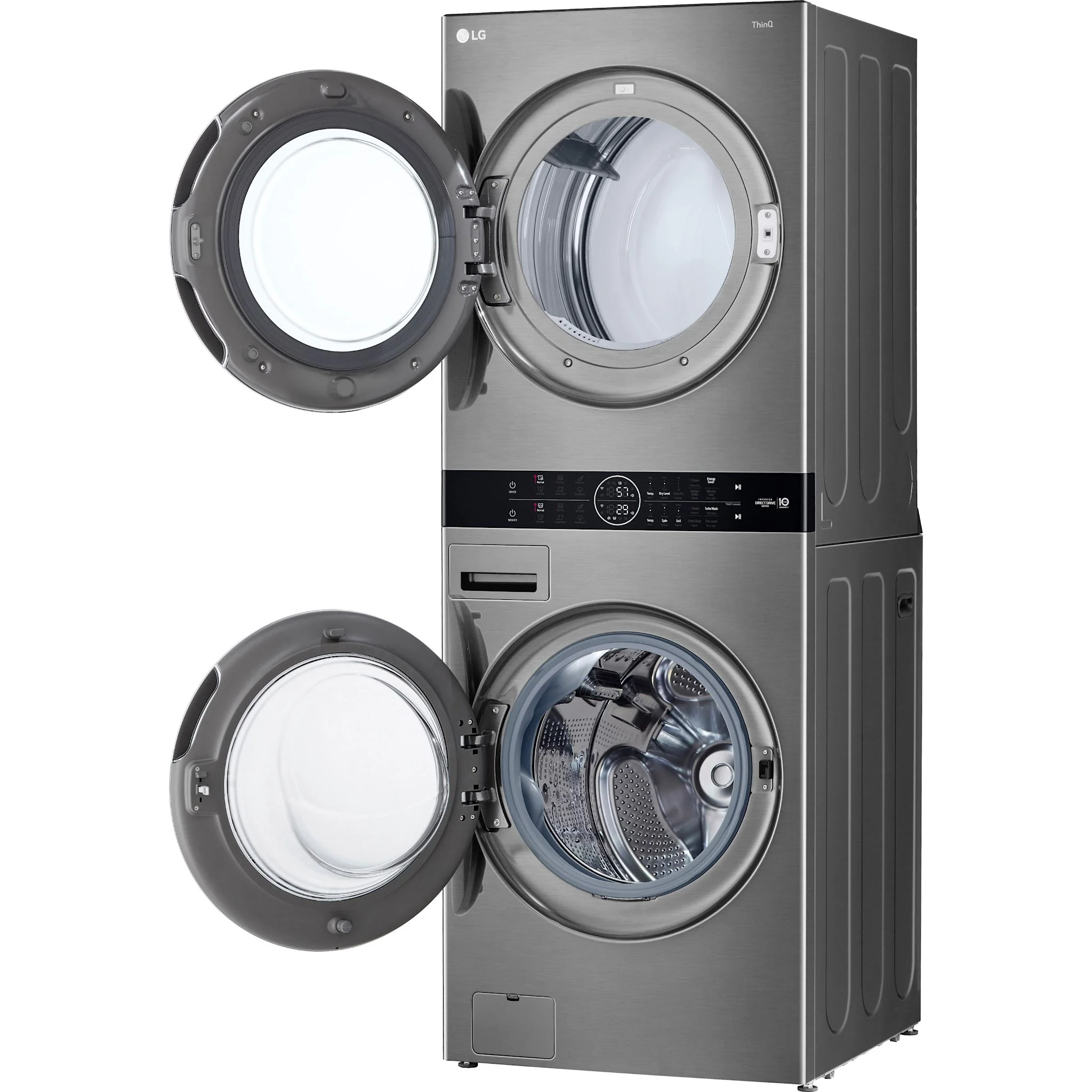 LG WashTower® with Centre Control™ 5.2 cu. ft. Washer and 7.4 cu. ft. Electric Dryer -  Silver (WKEX200HVA.ASSEECI) - Image 5