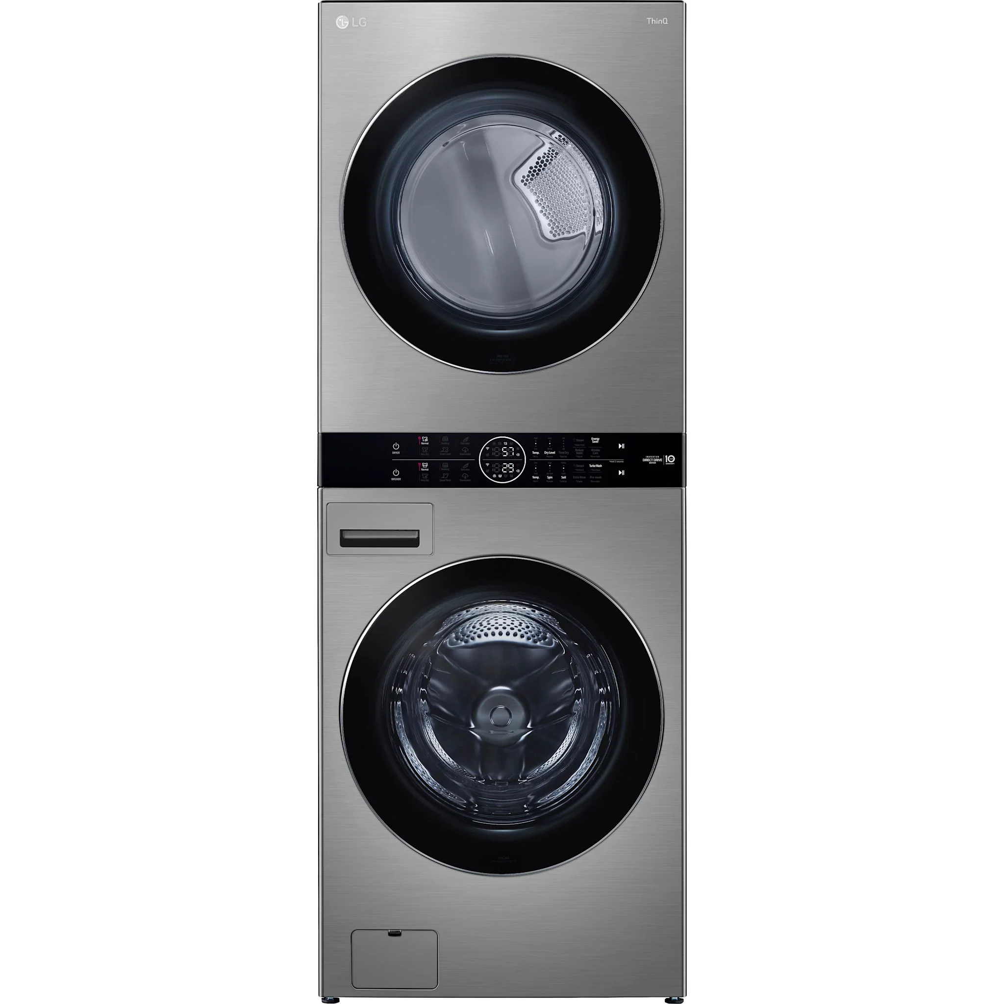 LG WashTower® with Centre Control™ 5.2 cu. ft. Washer and 7.4 cu. ft. Electric Dryer -  Silver (WKEX200HVA.ASSEECI) - Image 8
