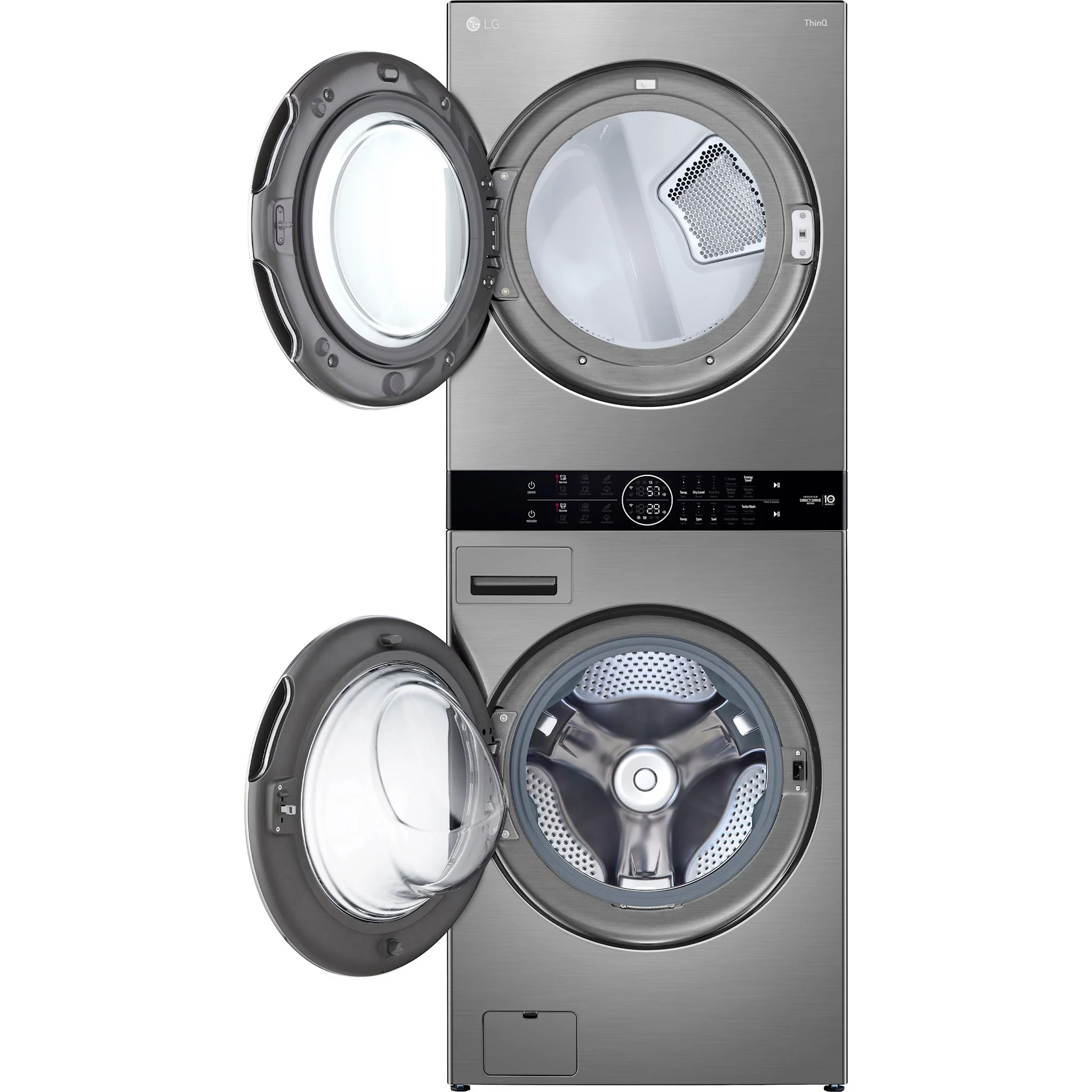 LG WashTower® with Centre Control™ 5.2 cu. ft. Washer and 7.4 cu. ft. Electric Dryer -  Silver (WKEX200HVA.ASSEECI) - Image 9