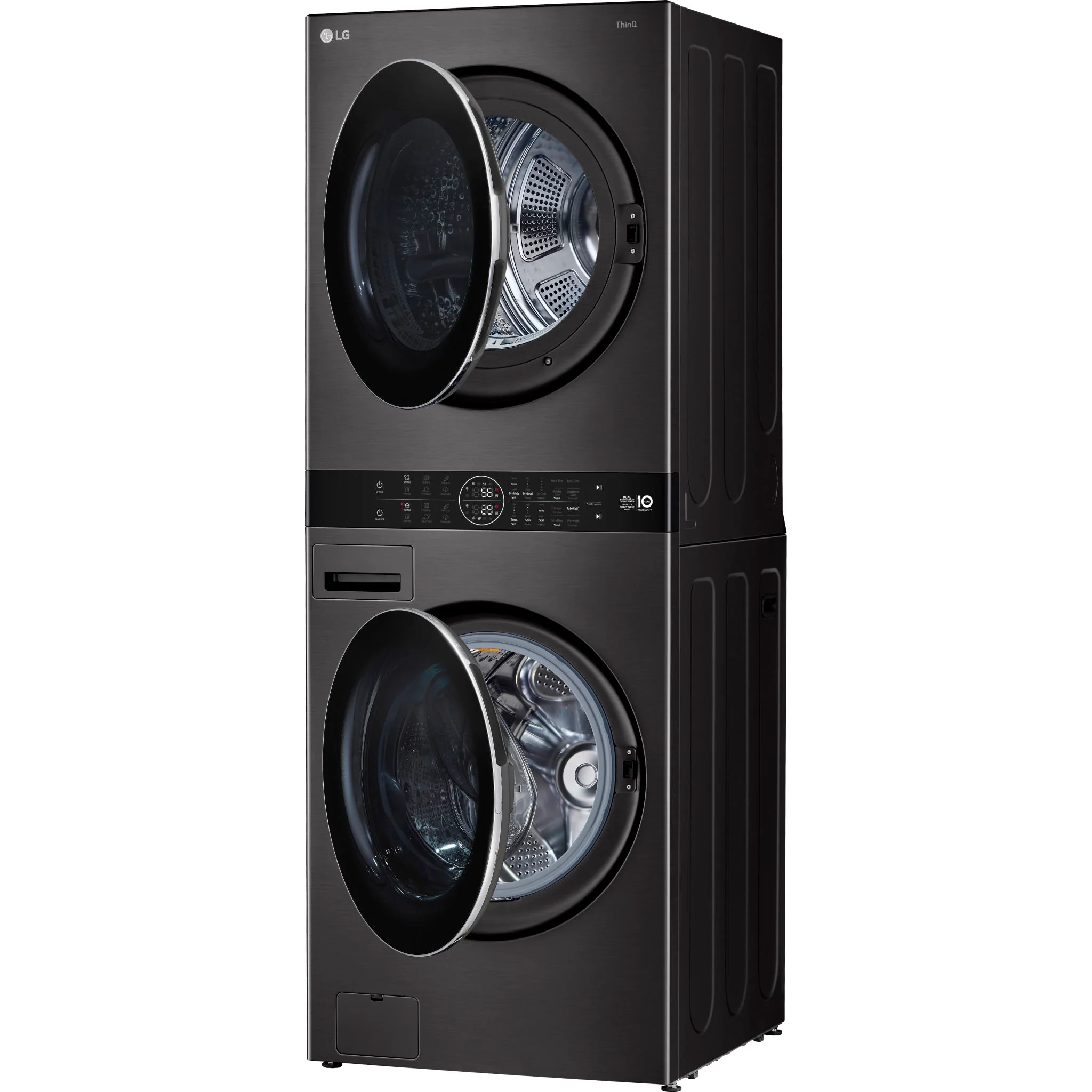 LG WashTower® with DirectDrive®Heat Pump Dryer, 5.8 cu.ft. Washer, 7.8 cu.ft. Dryer - Black Steel (WKHC252HBA) - Image 5